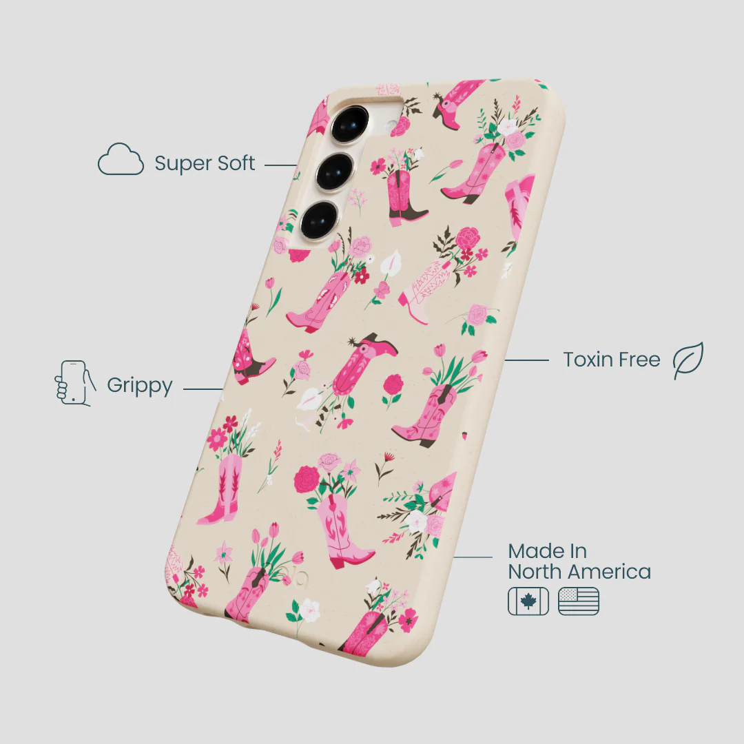 Seashell Boots N Flowers Samsung Galaxy S24+(Plus) Case - Image 4