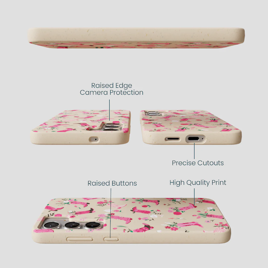Seashell Boots N Flowers Samsung Galaxy S25+(Plus) Case - Image 3