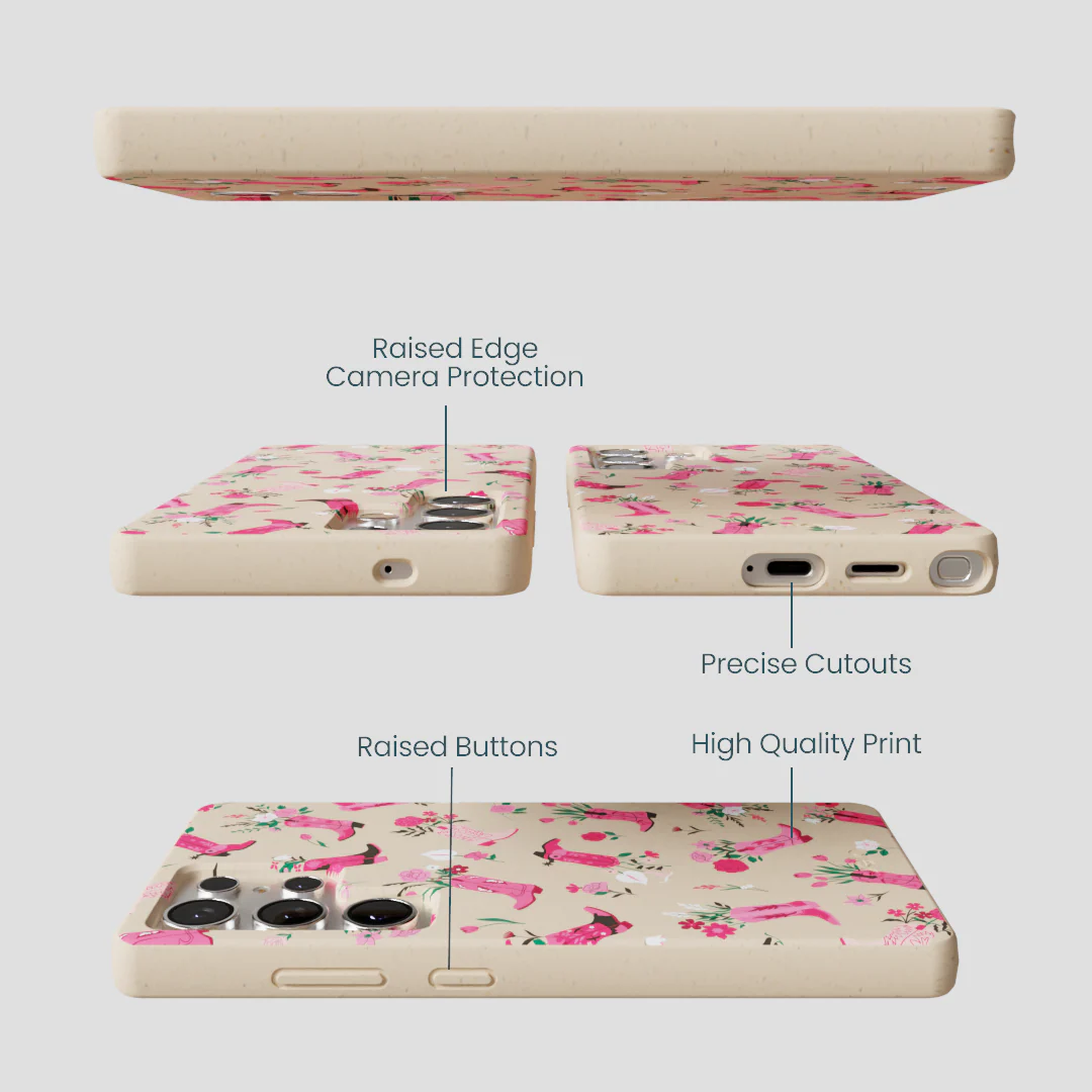 Seashell Boots N Flowers Samsung Galaxy S25 Ultra Case - Image 3