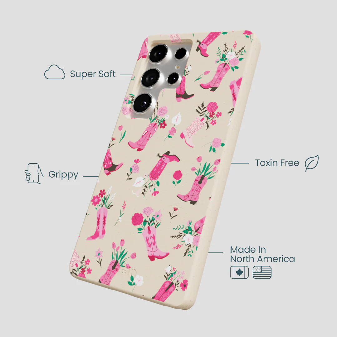 Seashell Boots N Flowers Samsung Galaxy S25 Ultra Case - Image 4