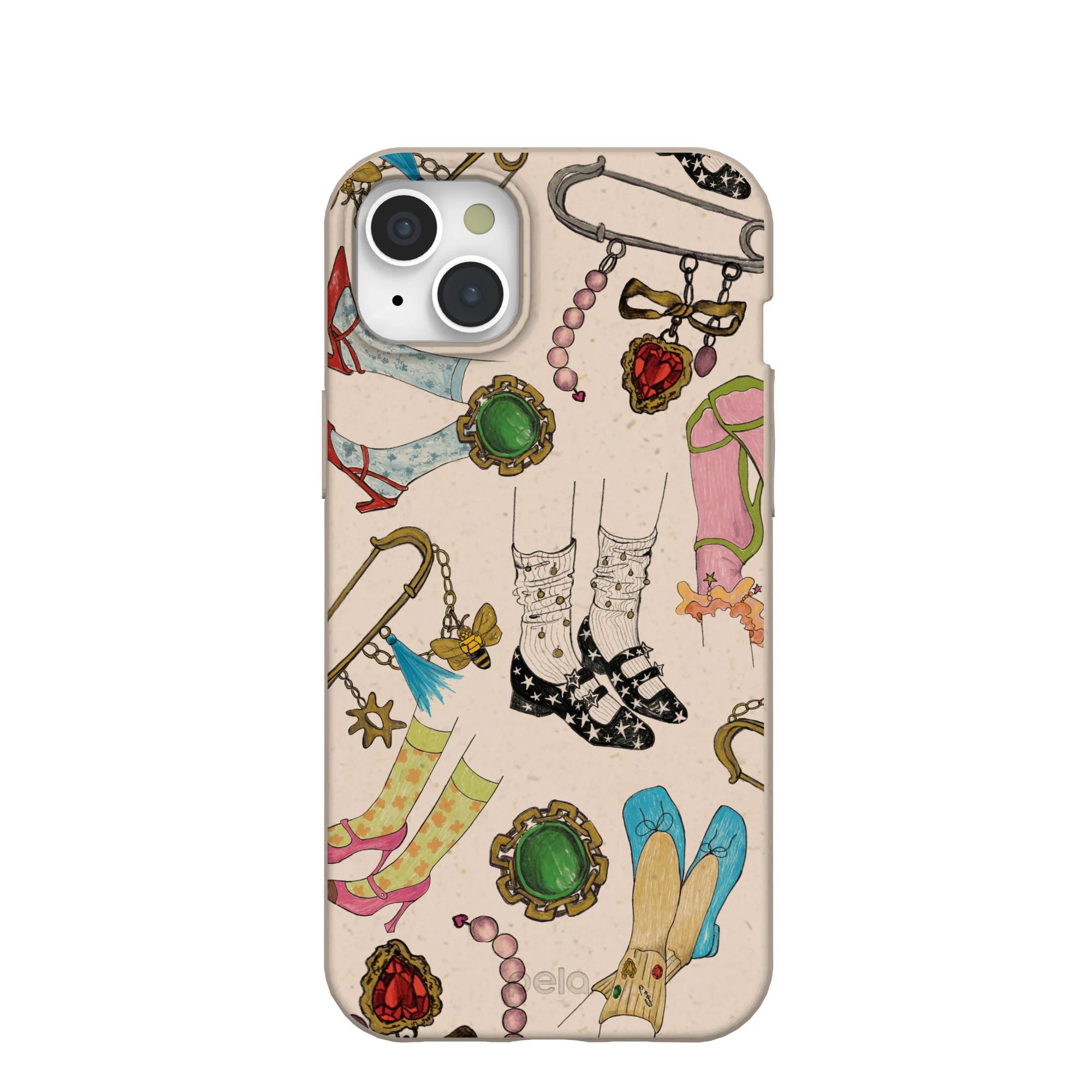 Seashell Brooch Parade iPhone 15 Plus Case