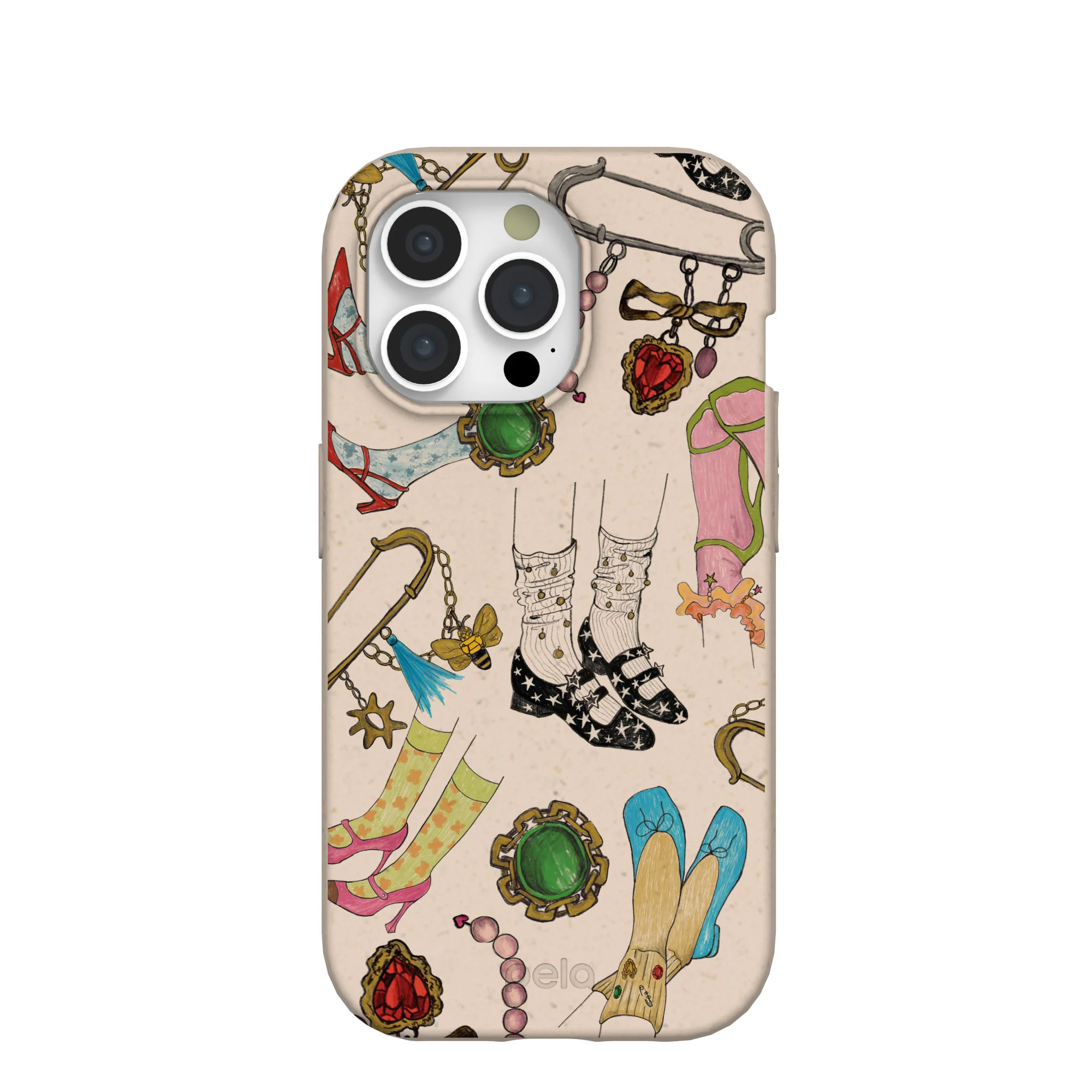 Seashell Brooch Parade iPhone 15 Pro Case