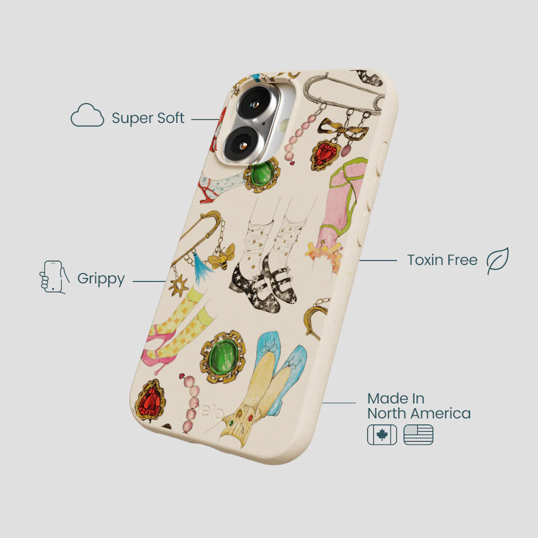 Seashell Brooch Parade iPhone 16 Case - Image 4