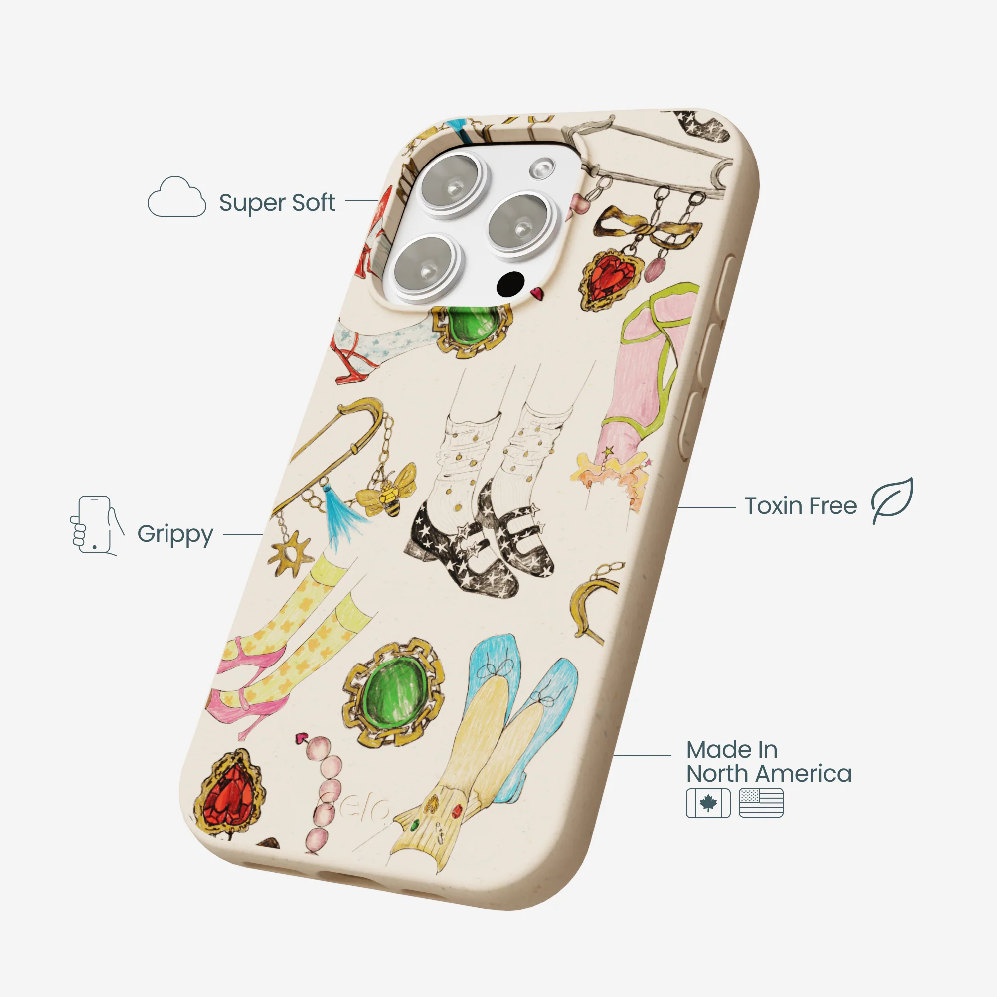 Seashell Brooch Parade iPhone 16 Pro Max Case - Image 4
