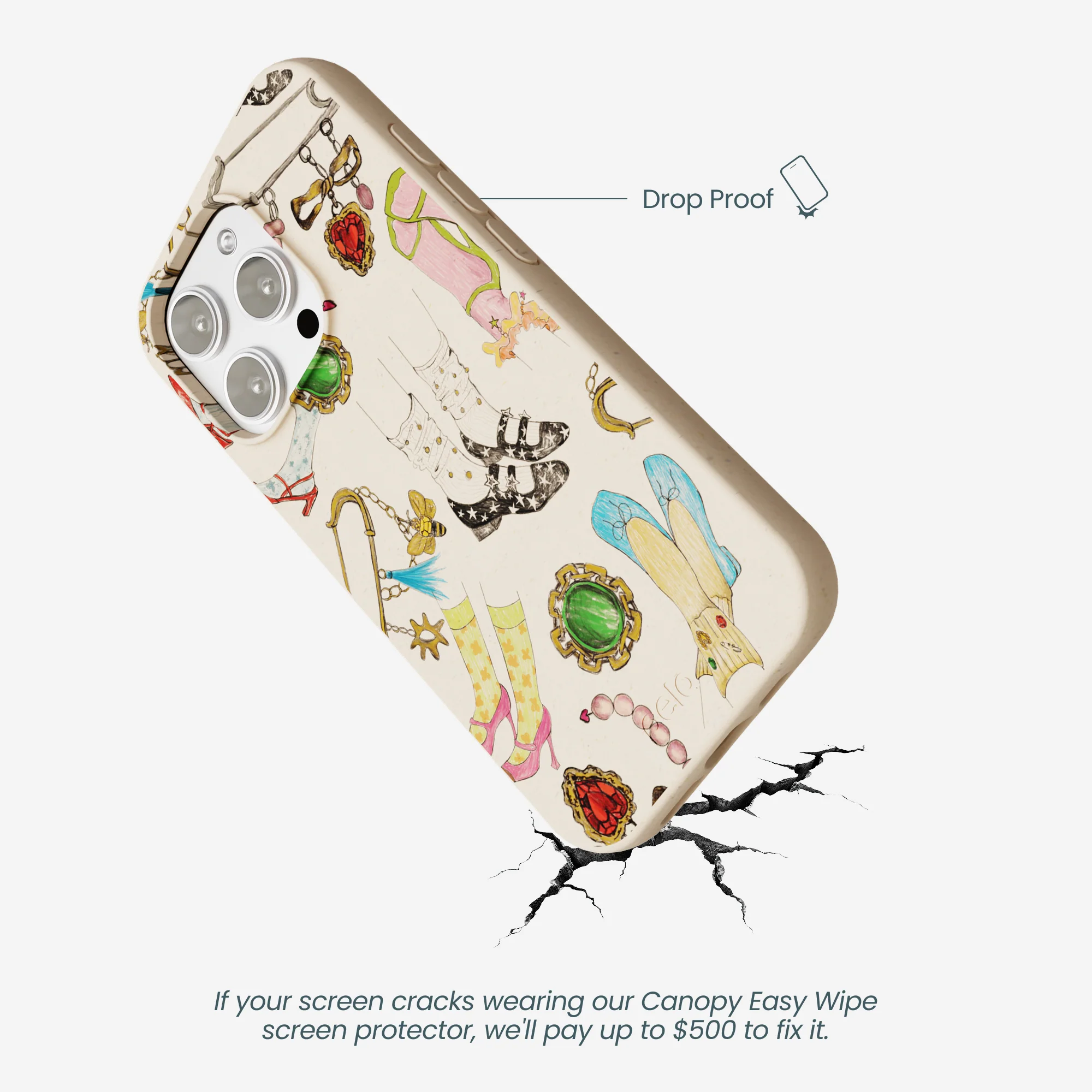 Seashell Brooch Parade iPhone 16 Pro Max Case - Image 5
