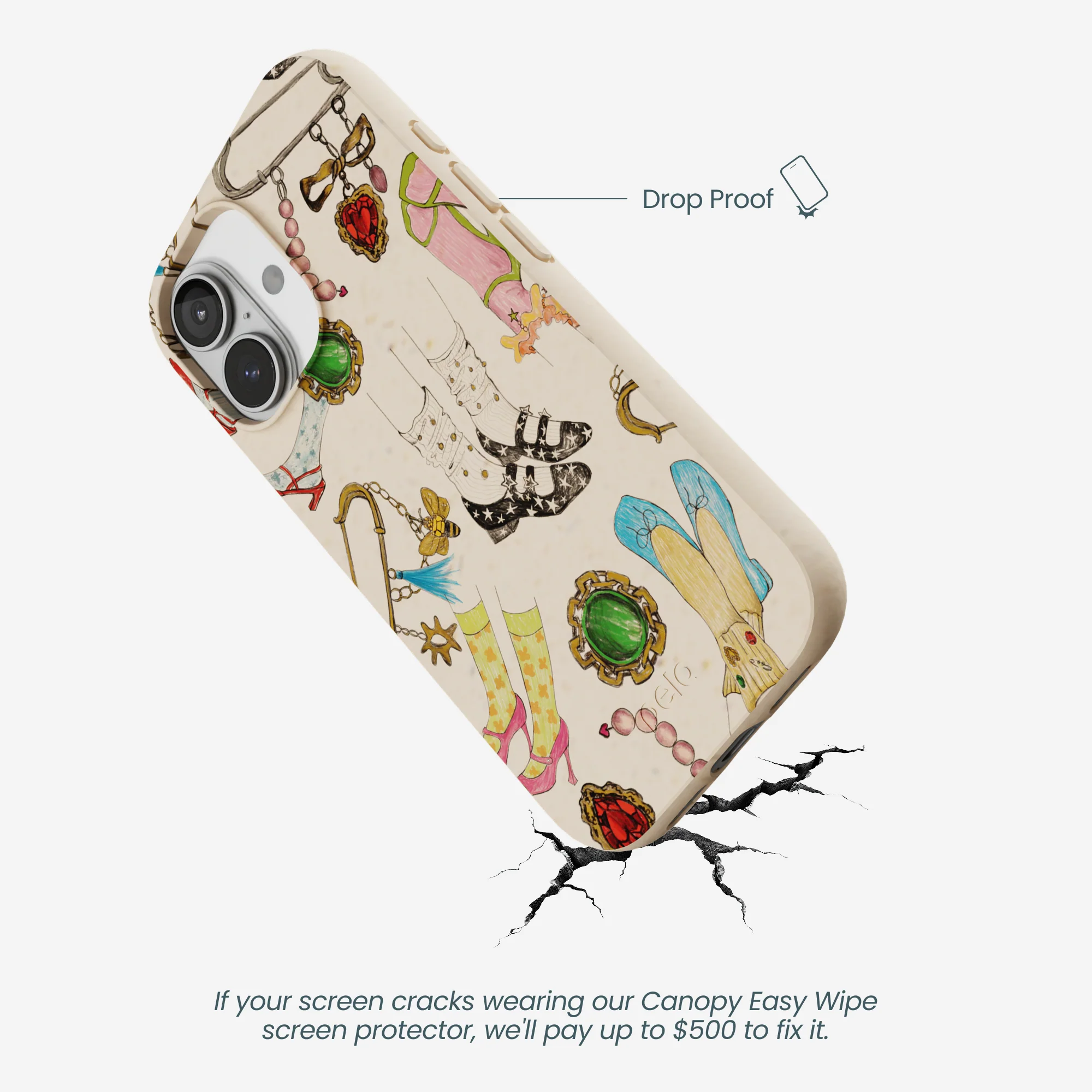 Seashell Brooch Parade iPhone 17 Case - Image 5