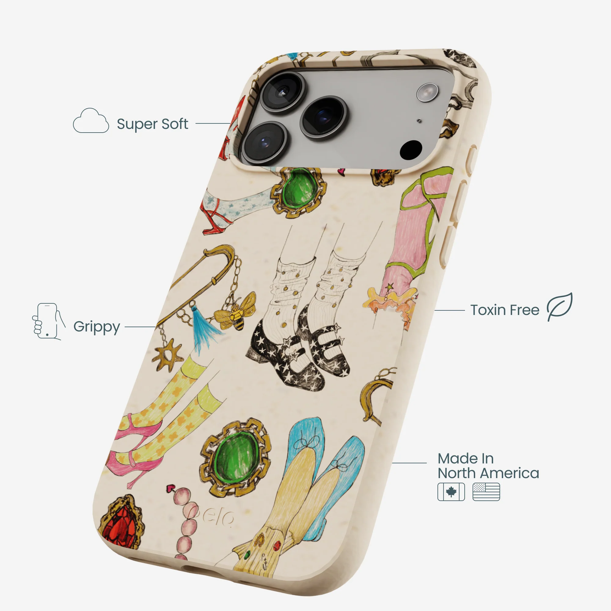Seashell Brooch Parade iPhone 17 Pro Max Case - Image 4