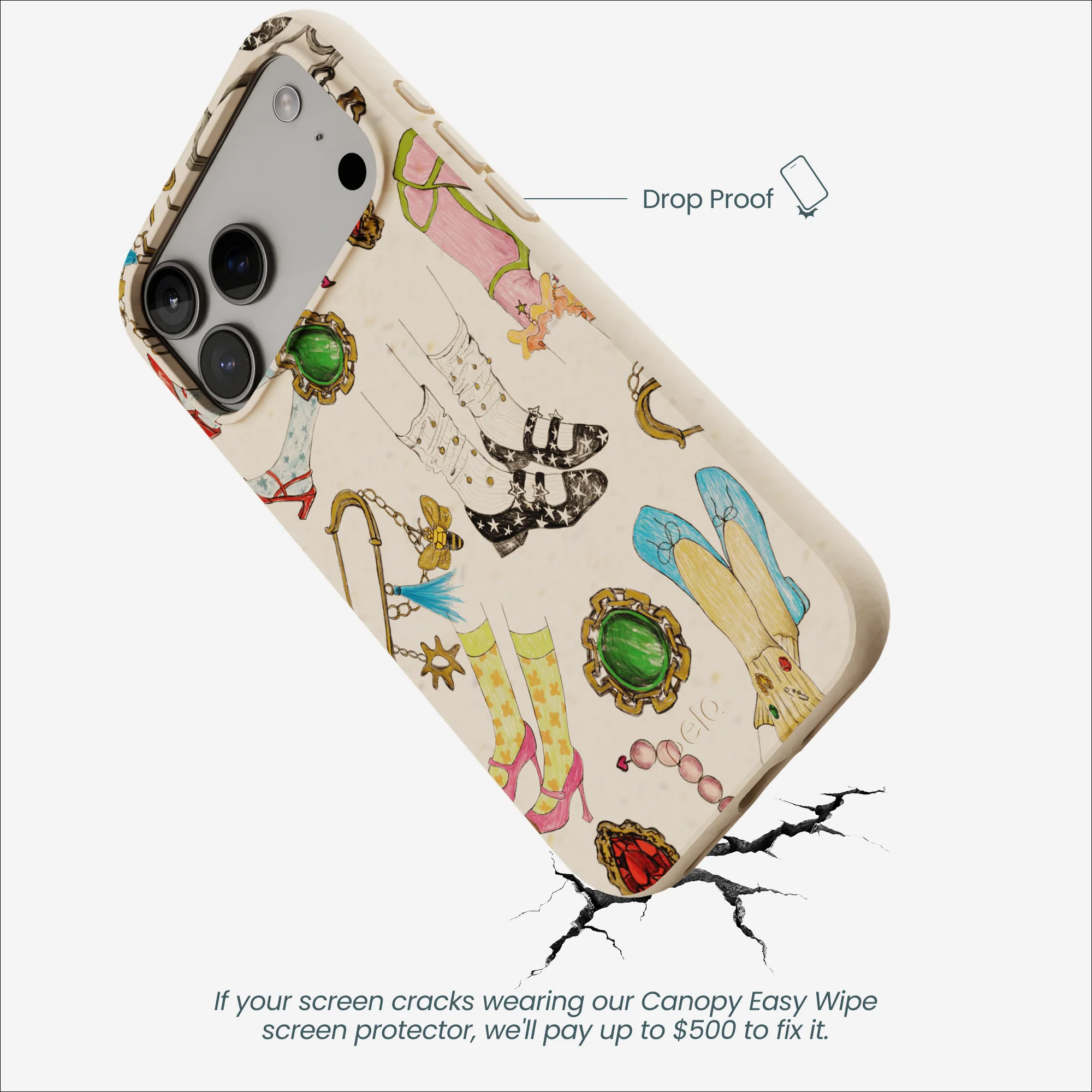 Seashell Brooch Parade iPhone 17 Pro Max Case - Image 5