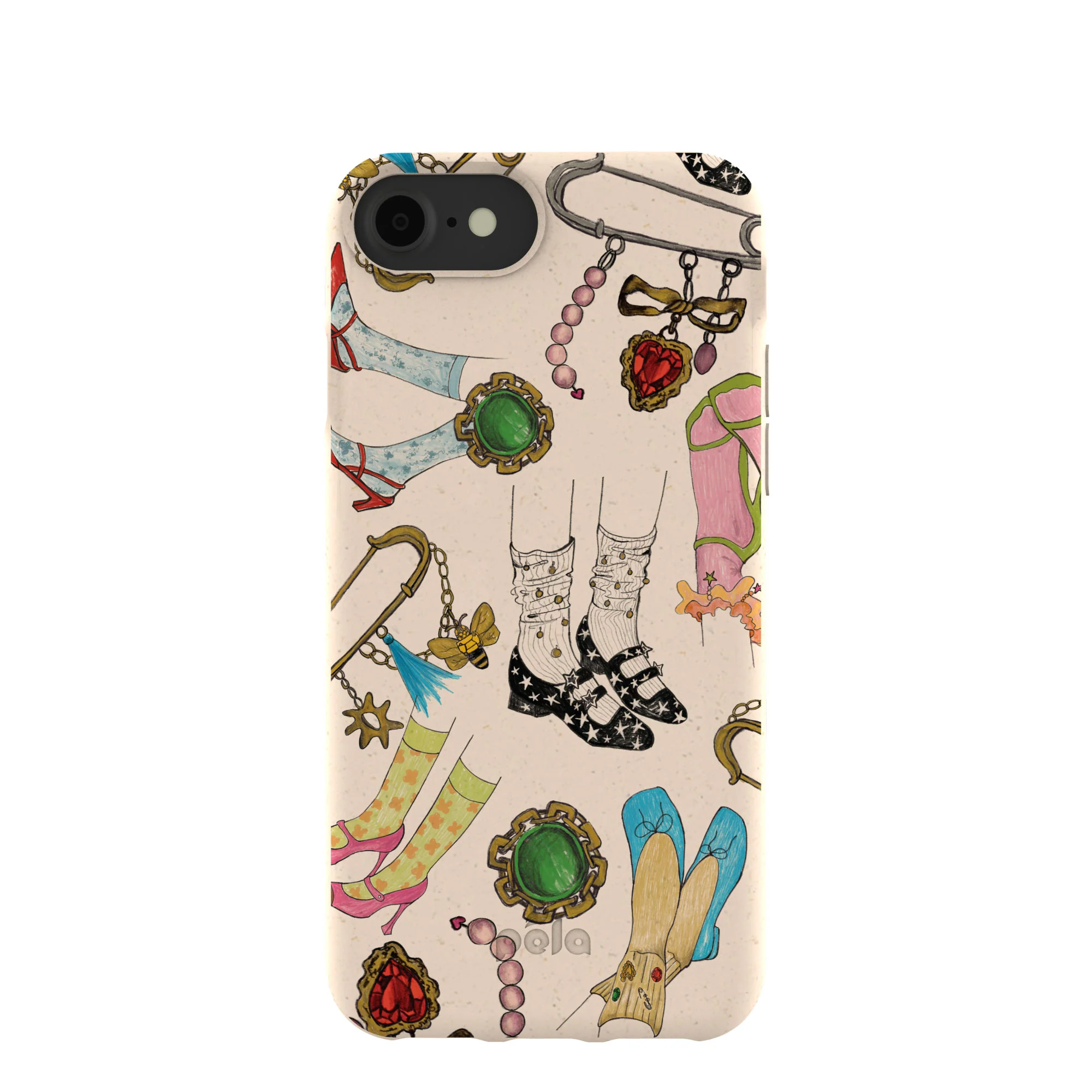 Seashell Brooch Parade iPhone 6/6s/7/8/SE Case