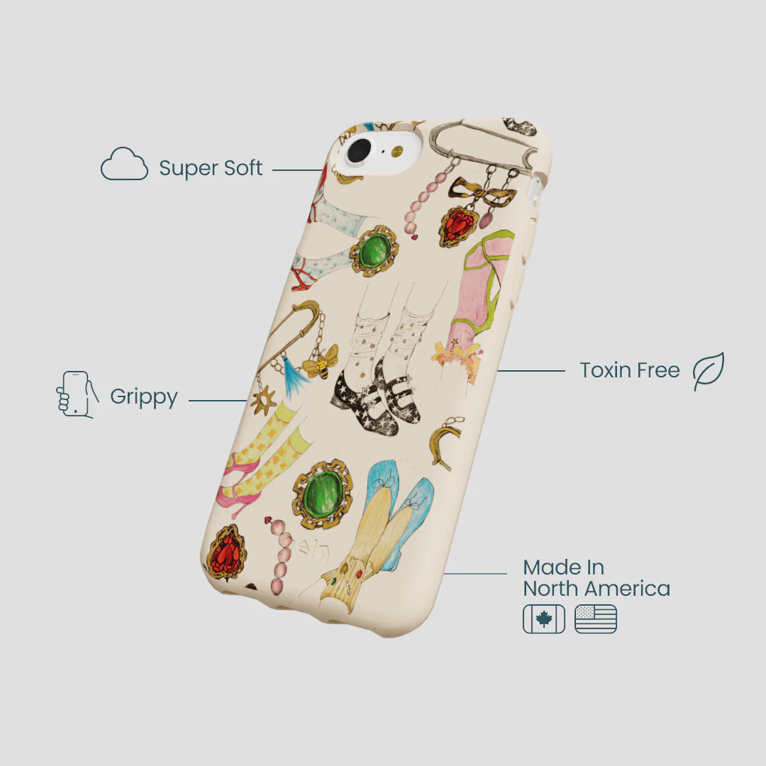 Seashell Brooch Parade iPhone 6/6s/7/8/SE Case - Image 3