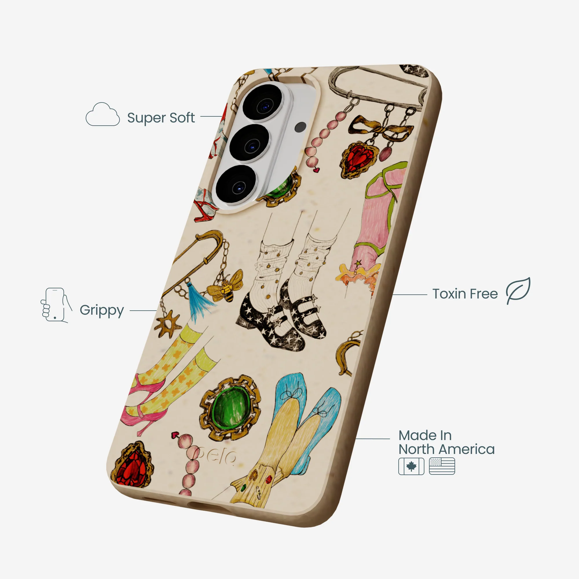 Seashell Brooch Parade Samsung Galaxy S26 Case - Image 4