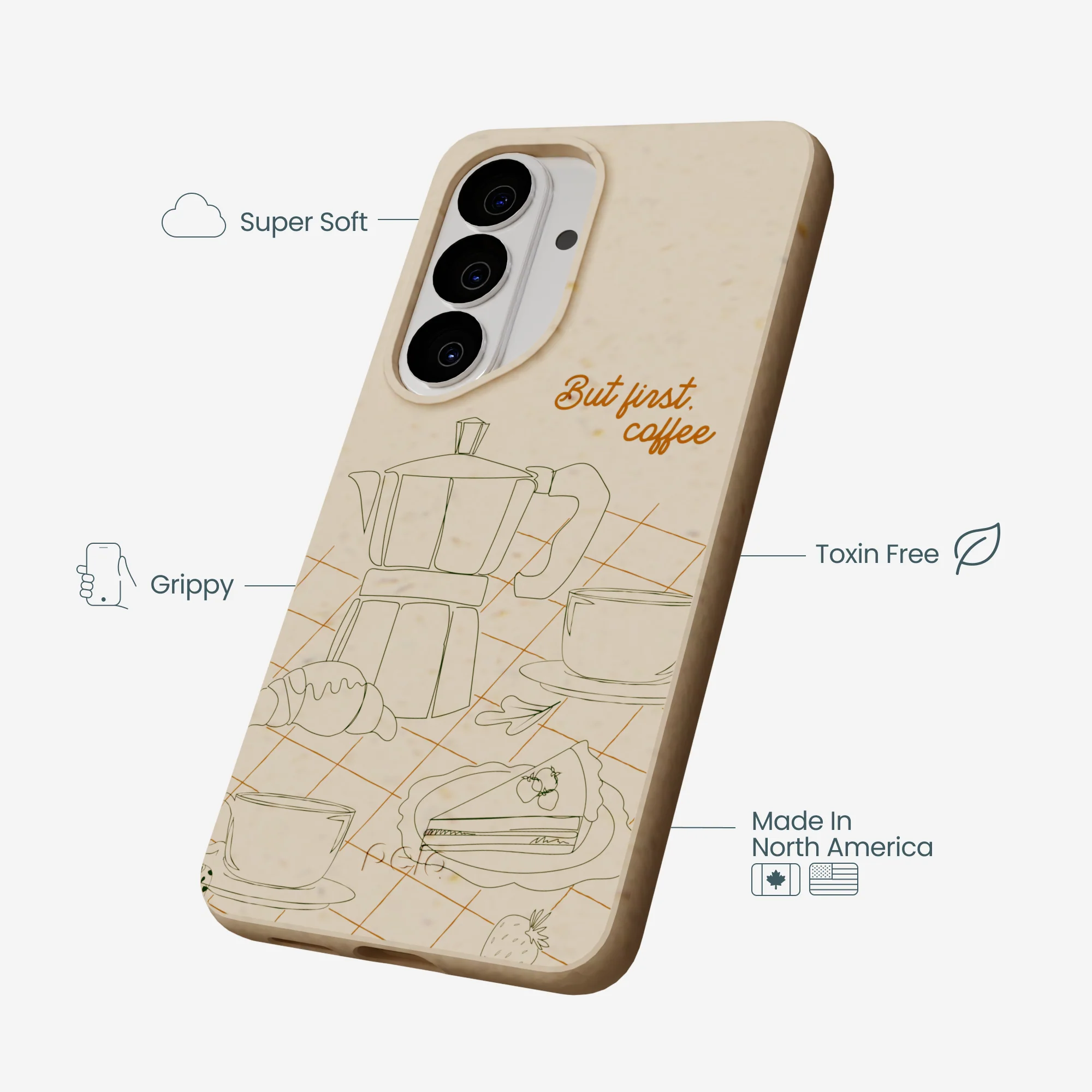 Seashell But First Samsung Galaxy S26 Case - Image 3
