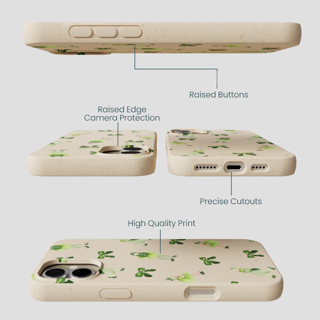 Seashell Cabbage Kids iPhone 16 Plus Case - Image 3