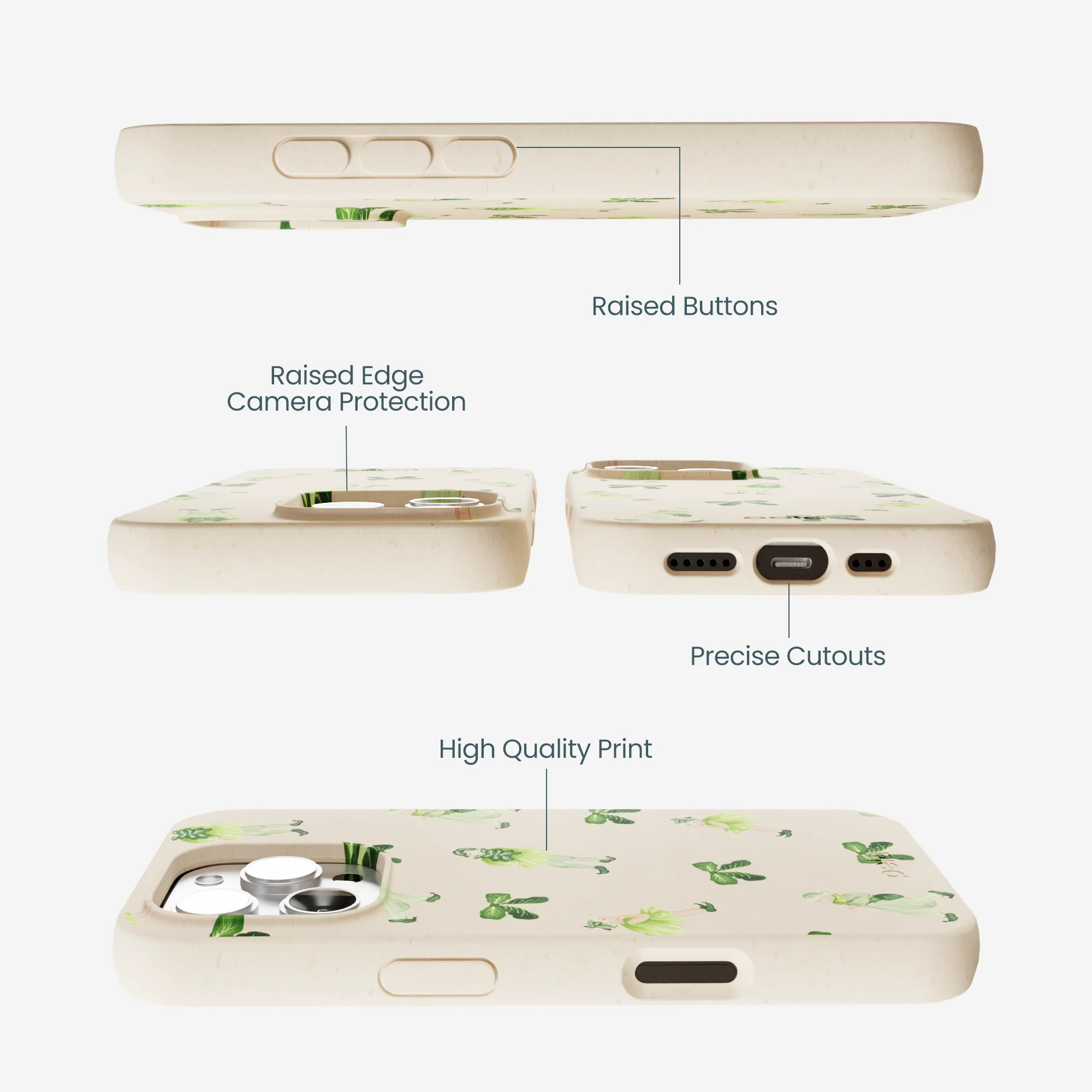 Seashell Cabbage Kids iPhone 16 Pro Max Case - Image 3