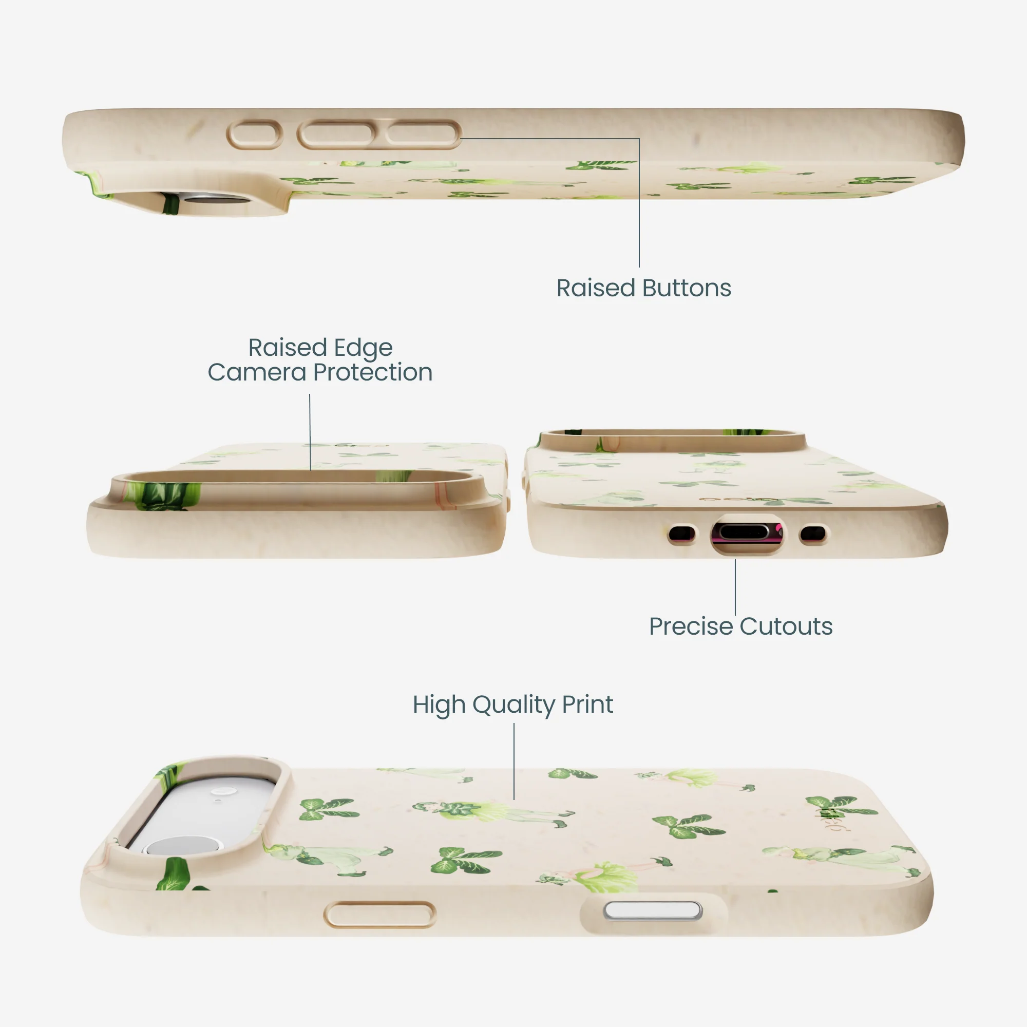 Seashell Cabbage Kids iPhone Air Case - Image 3