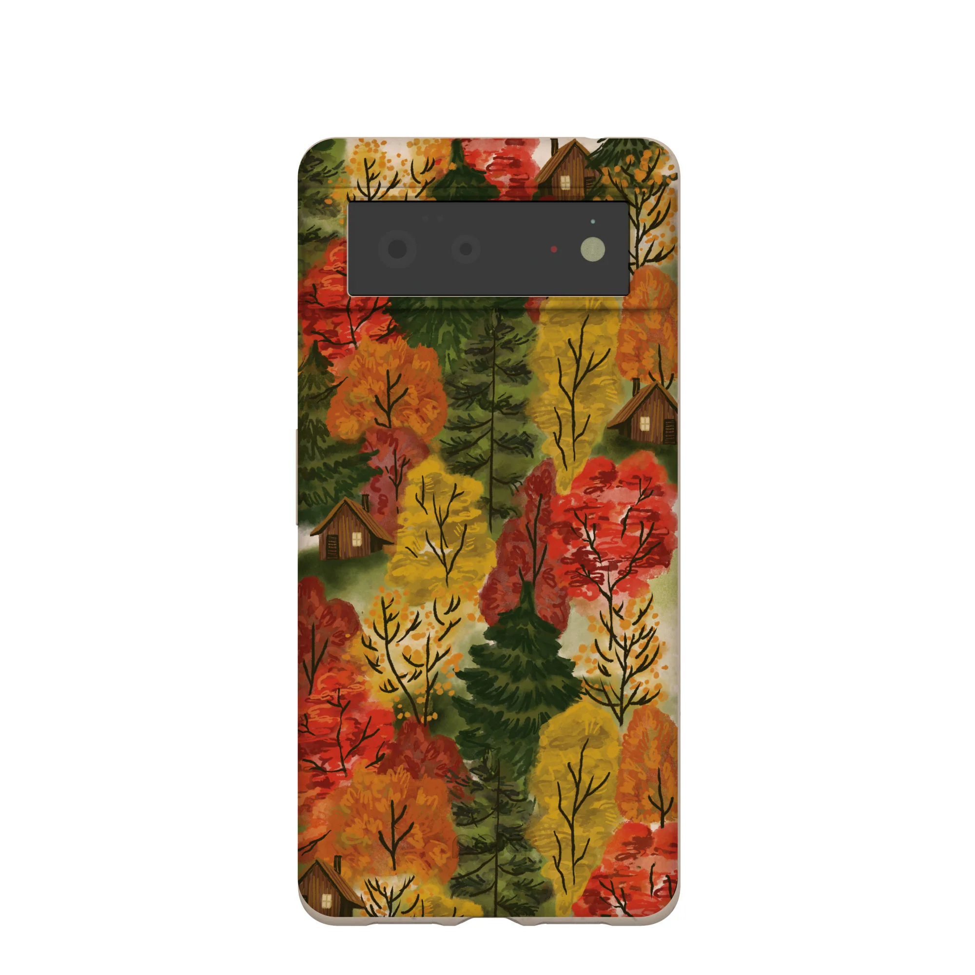 Seashell Cabins in the Woods Google Pixel 6 Case