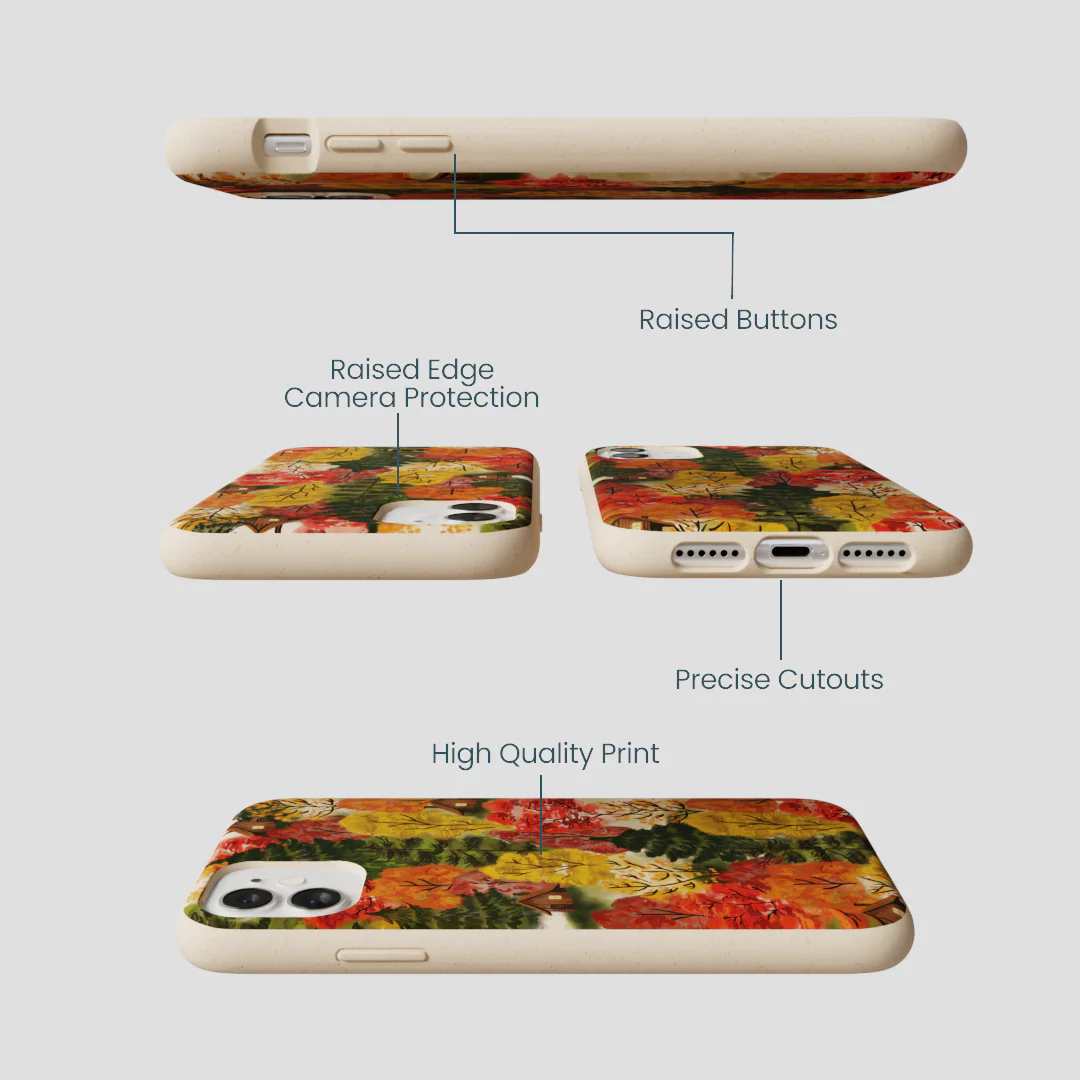 Seashell Cabins in the Woods iPhone 11 Case - Image 3