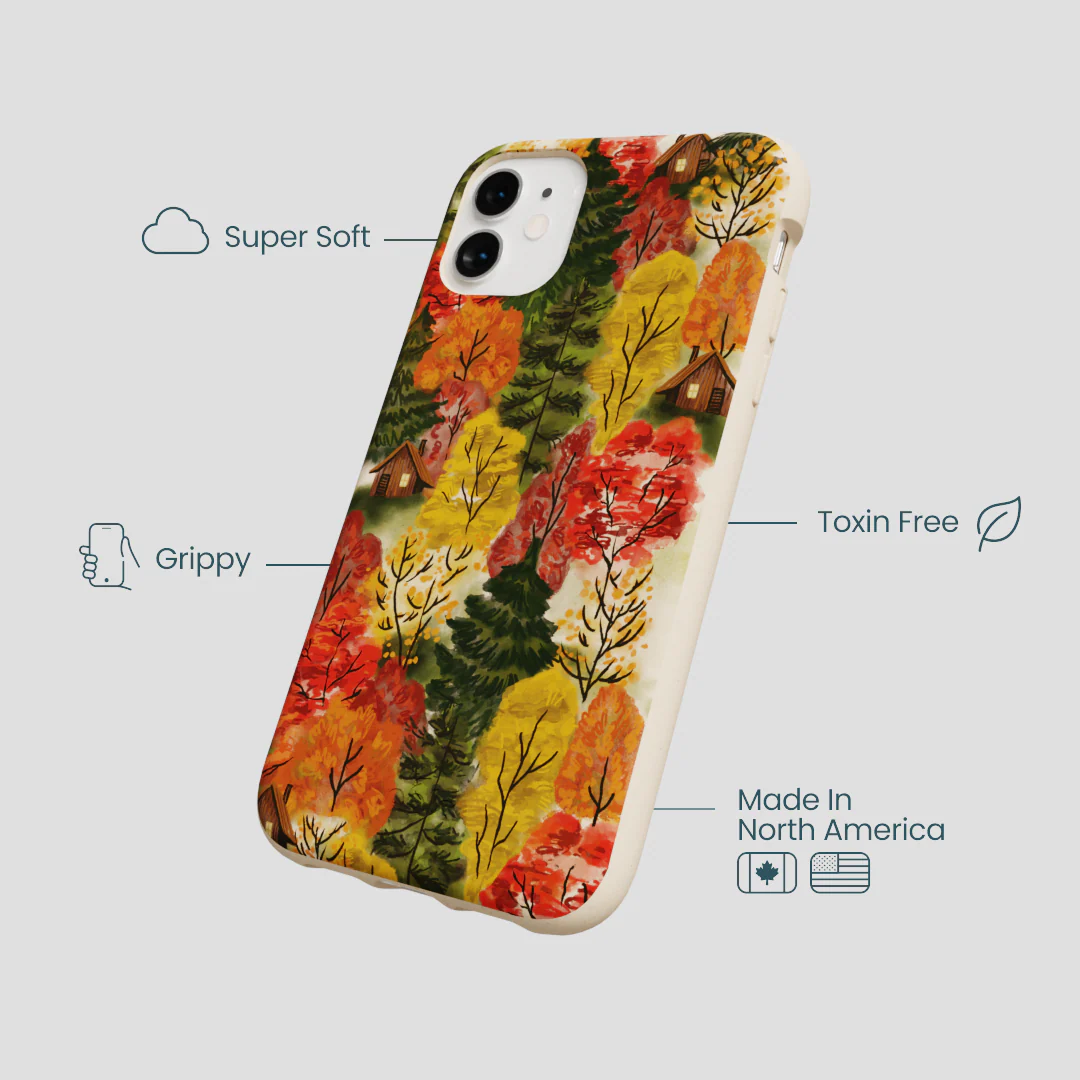 Seashell Cabins in the Woods iPhone 11 Case - Image 4