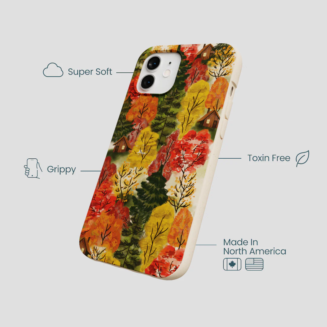Seashell Cabins in the Woods iPhone 12/ iPhone 12 Pro Case - Image 4