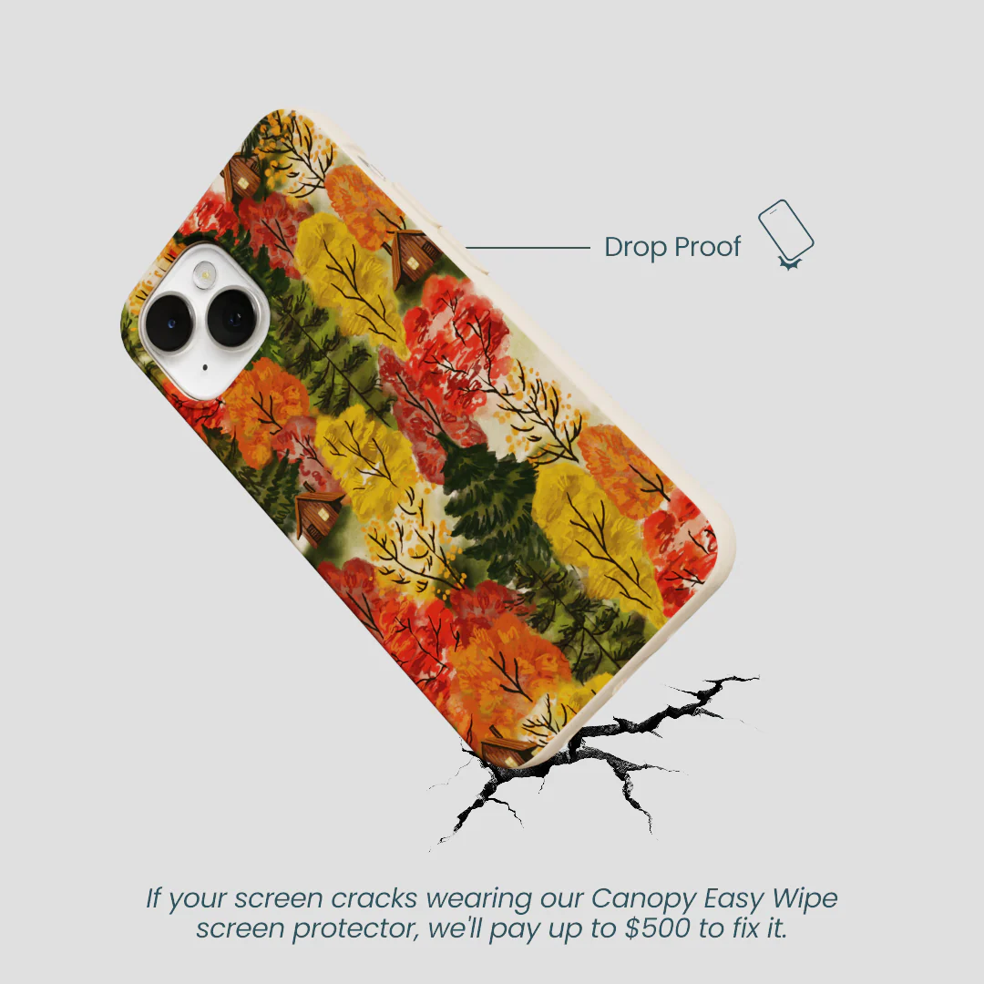 Seashell Cabins in the Woods iPhone 13 Case - Image 5