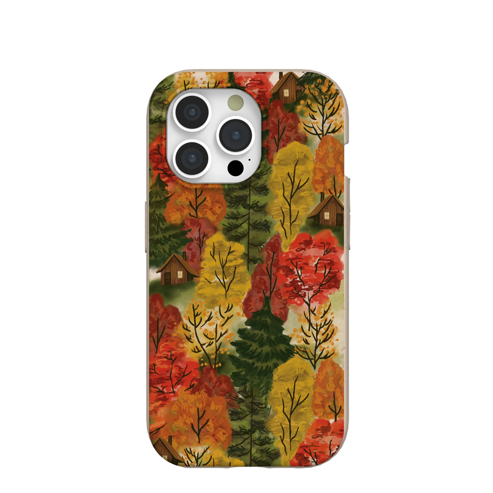 Seashell Cabins in the Woods iPhone 15 Pro Case