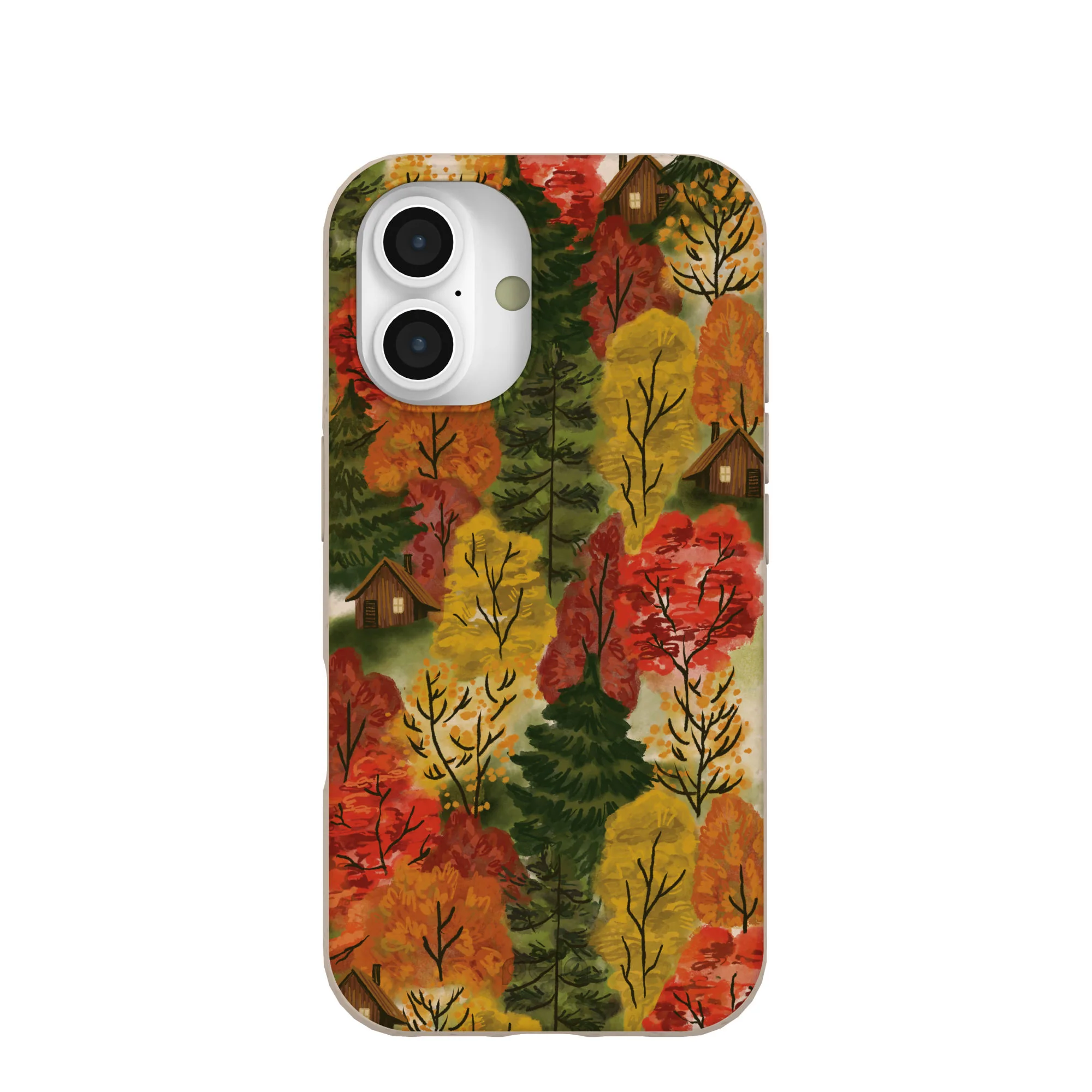 Seashell Cabins in the Woods iPhone 16 Case