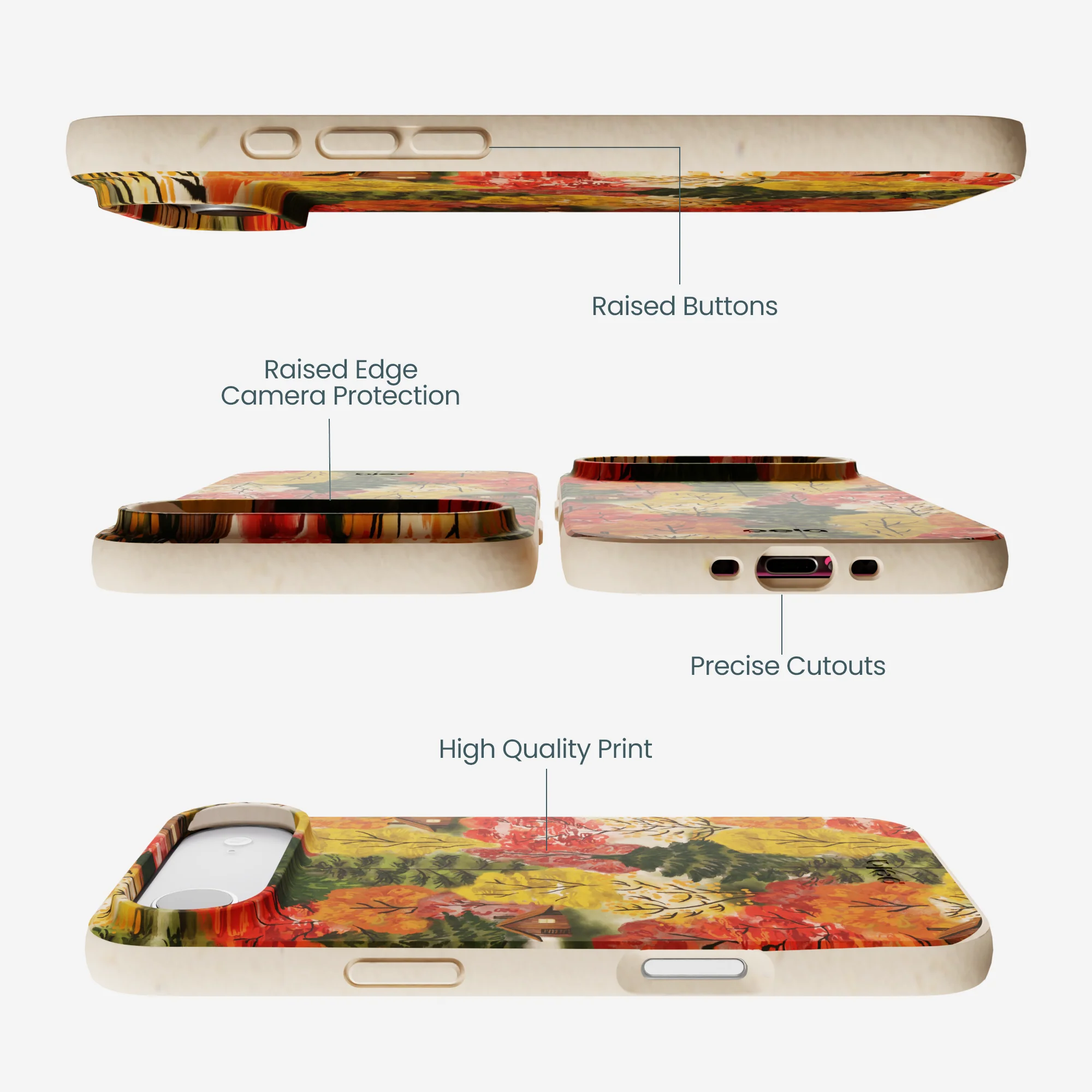 Seashell Cabins in the Woods iPhone Air Case - Image 3
