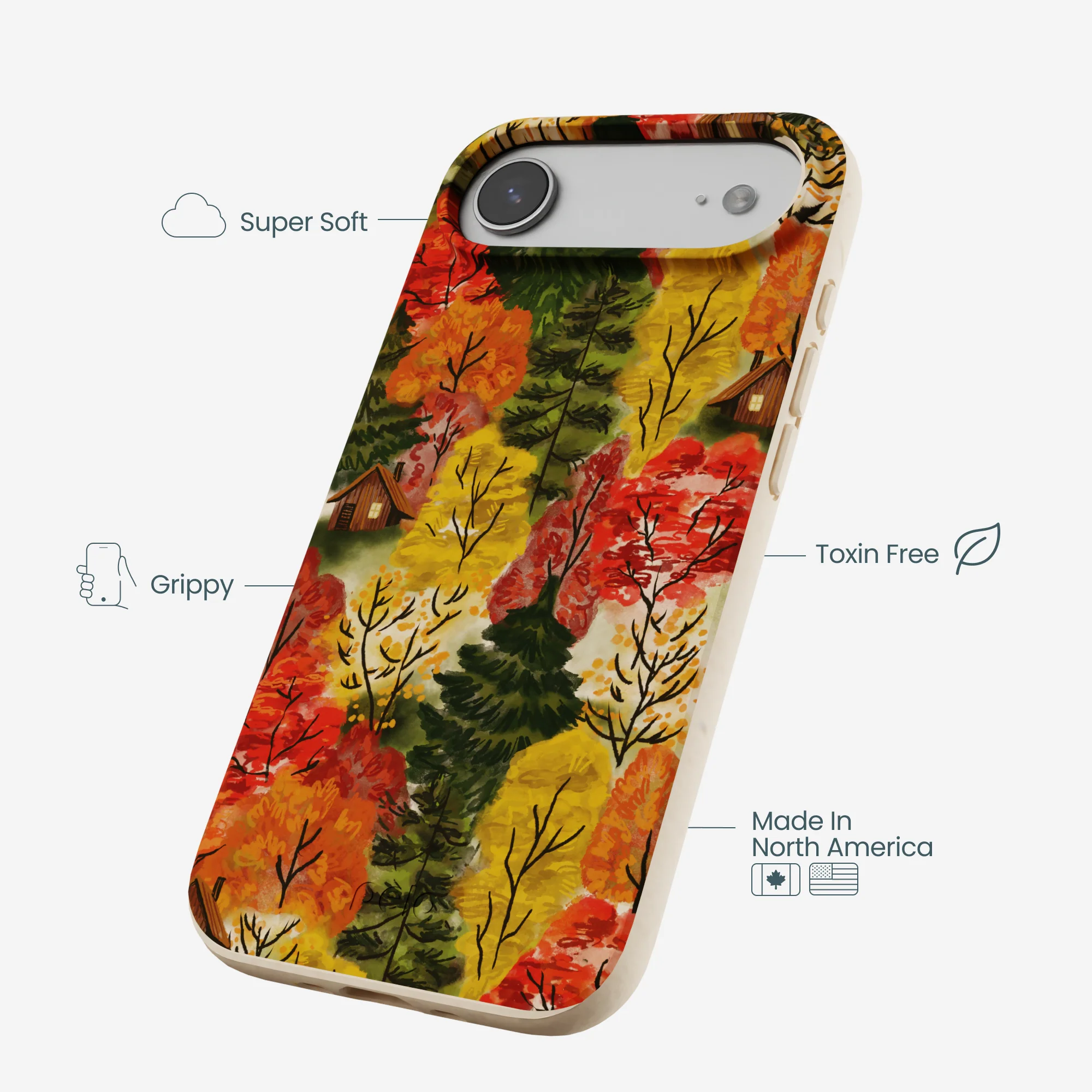 Seashell Cabins in the Woods iPhone Air Case - Image 4
