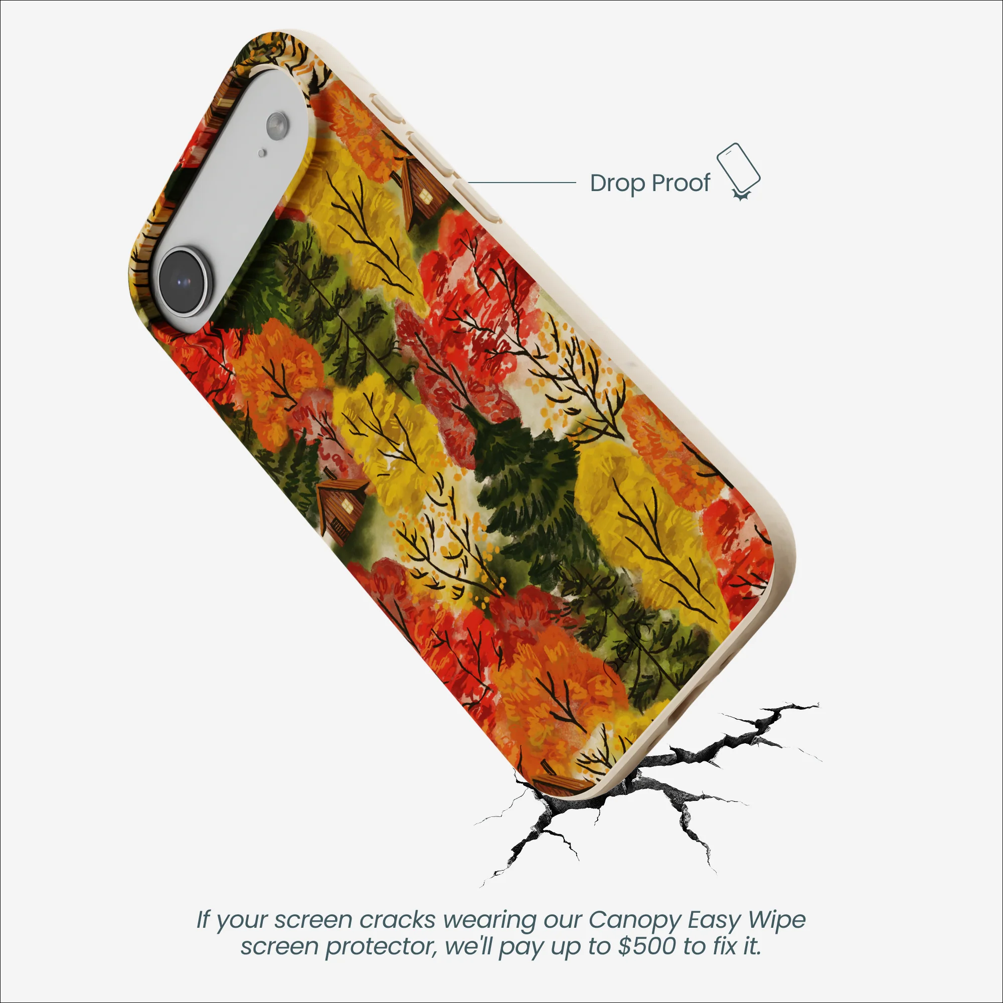 Seashell Cabins in the Woods iPhone Air Case - Image 5