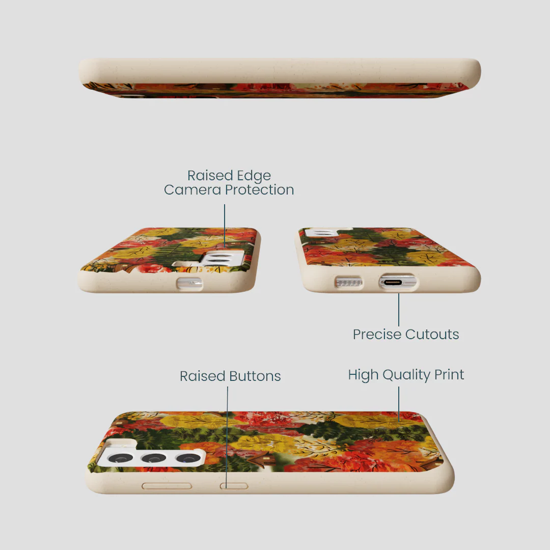 Seashell Cabins in the Woods Samsung Galaxy S22 Case - Image 3