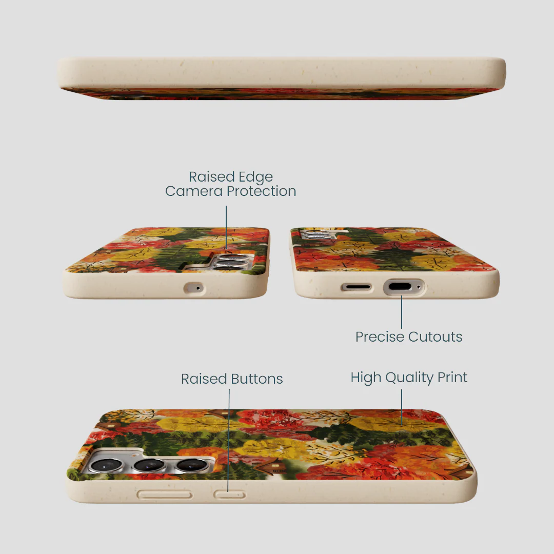 Seashell Cabins in the Woods Samsung Galaxy S25+(Plus) Case - Image 3