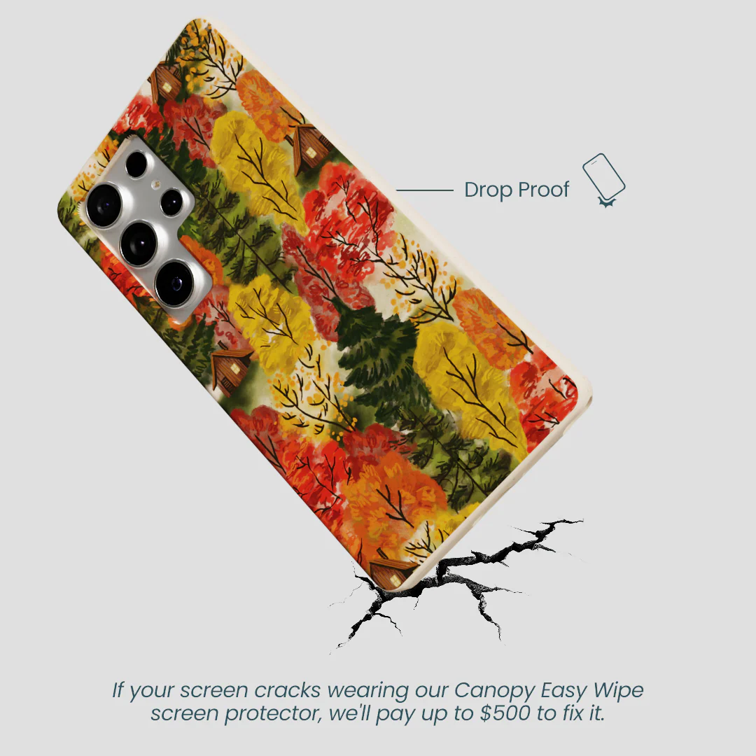 Seashell Cabins in the Woods Samsung Galaxy S25 Ultra Case - Image 5