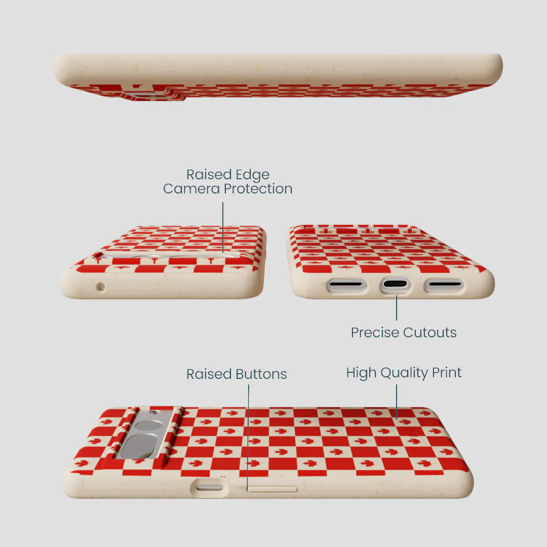 Seashell Canadian Flag Google Pixel 7 Pro Case - Image 3