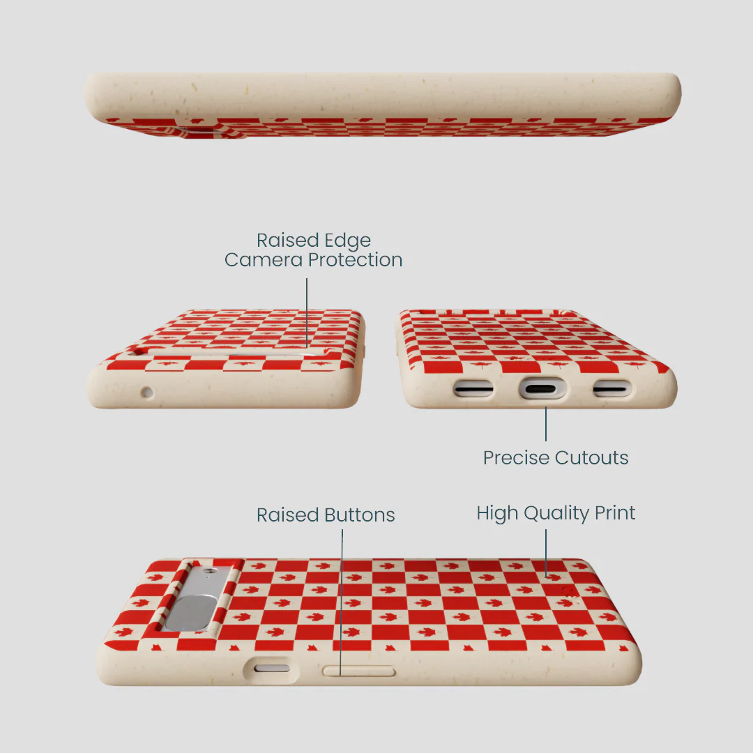 Seashell Canadian Flag Google Pixel 7a Case - Image 3