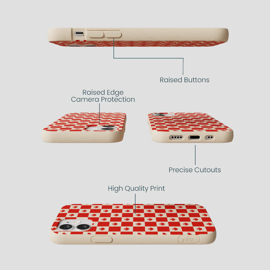 Seashell Canadian Flag iPhone 12 Mini Case - Image 3
