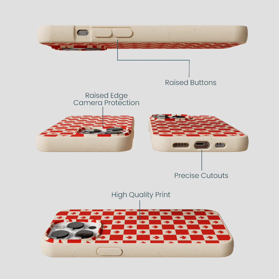 Seashell Canadian Flag iPhone 13 Pro Case - Image 3
