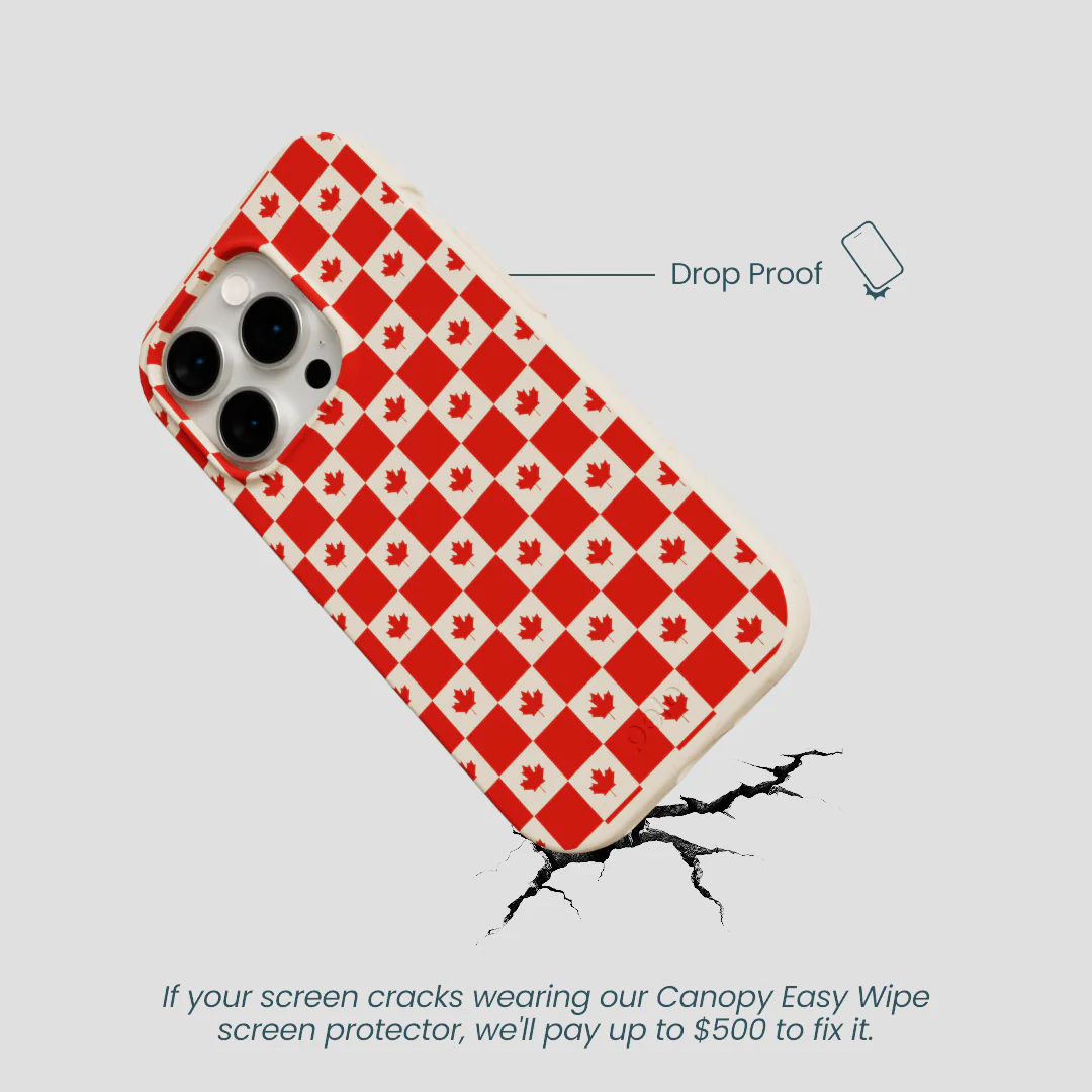 Seashell Canadian Flag iPhone 14 Pro Case - Image 5