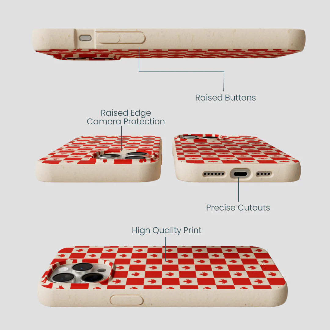 Seashell Canadian Flag iPhone 14 Pro Max Case - Image 3