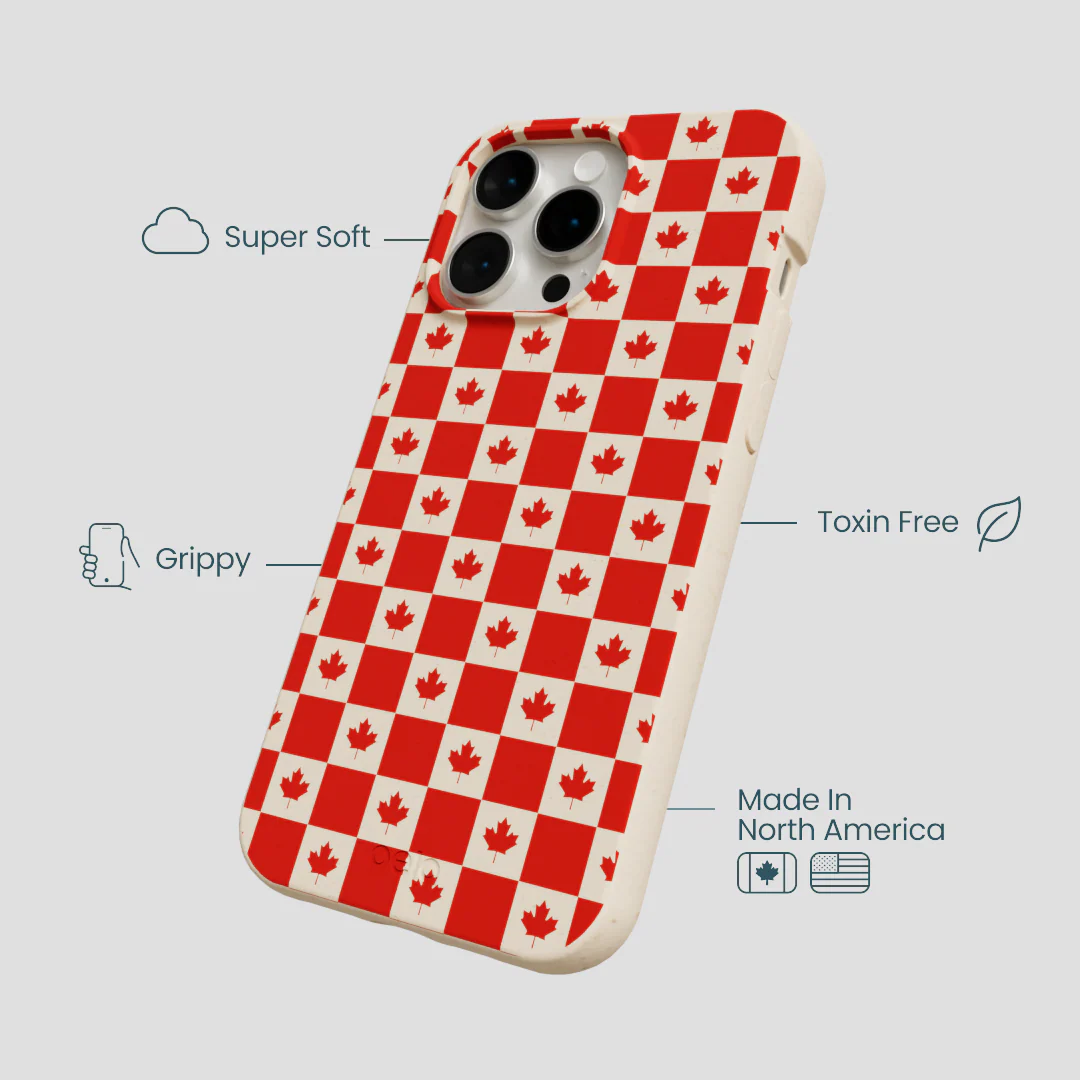 Seashell Canadian Flag iPhone 15 Pro Max Case - Image 4