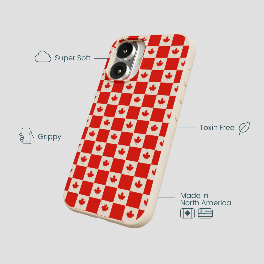 Seashell Canadian Flag iPhone 16 Case - Image 4