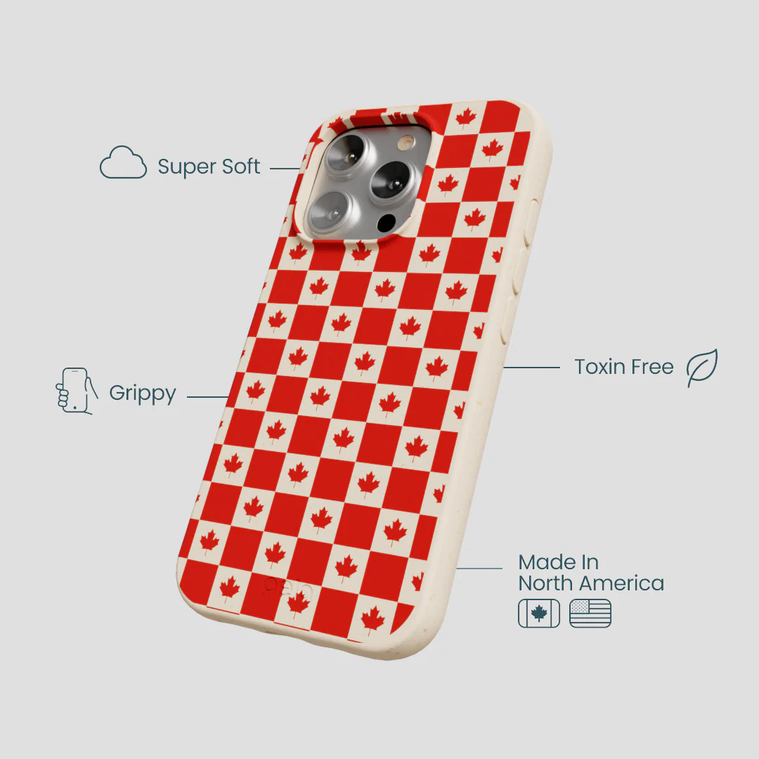 Seashell Canadian Flag iPhone 16 Pro Case - Image 4