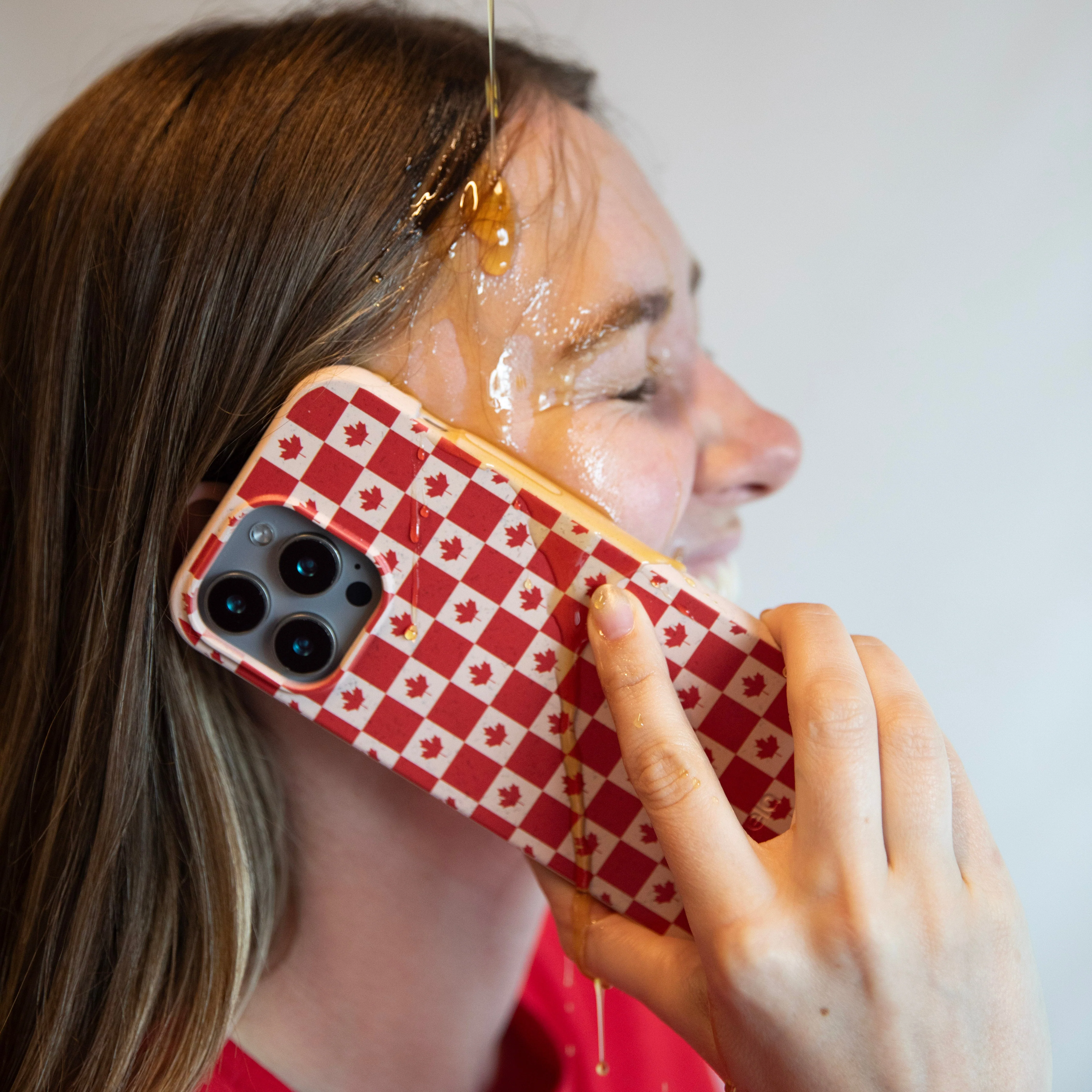 Seashell Canadian Flag iPhone 16 Pro Max Case - Image 2
