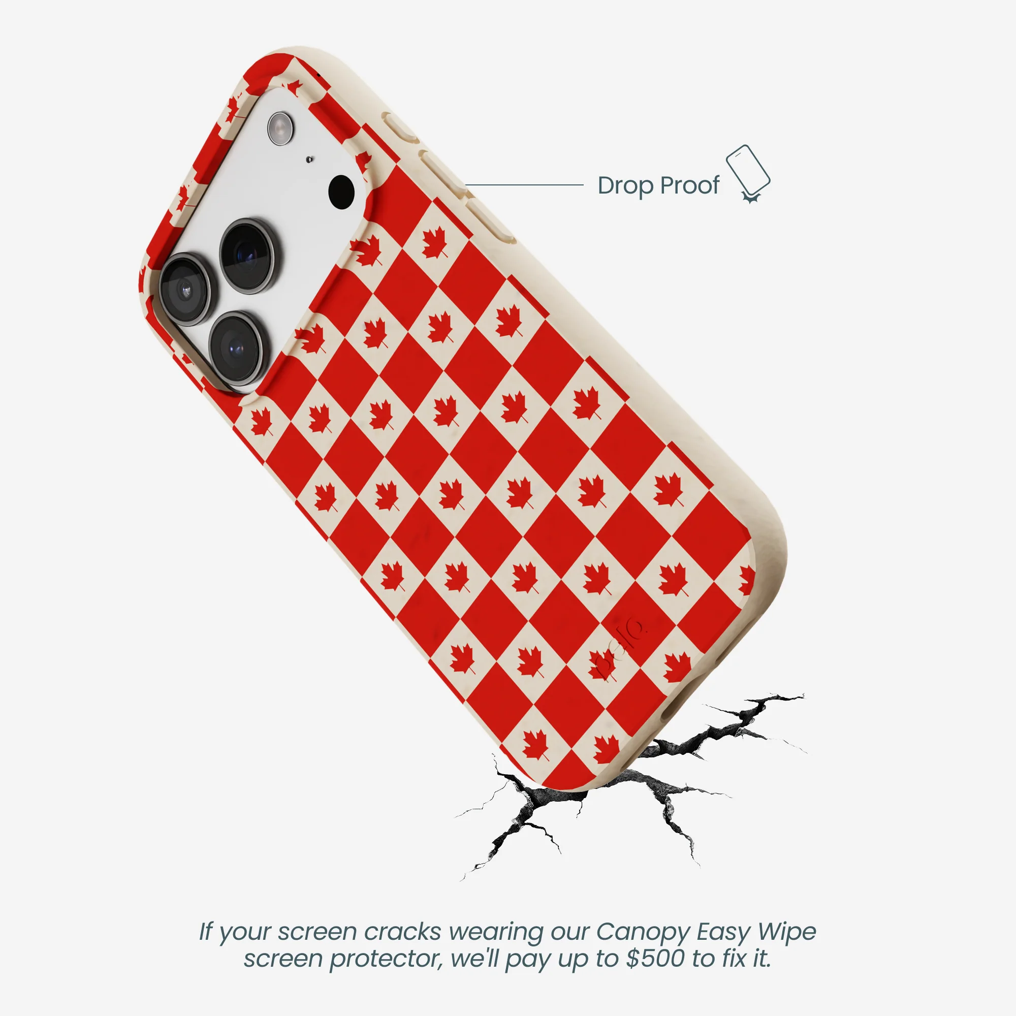 Seashell Canadian Flag iPhone 17 Pro Case - Image 5