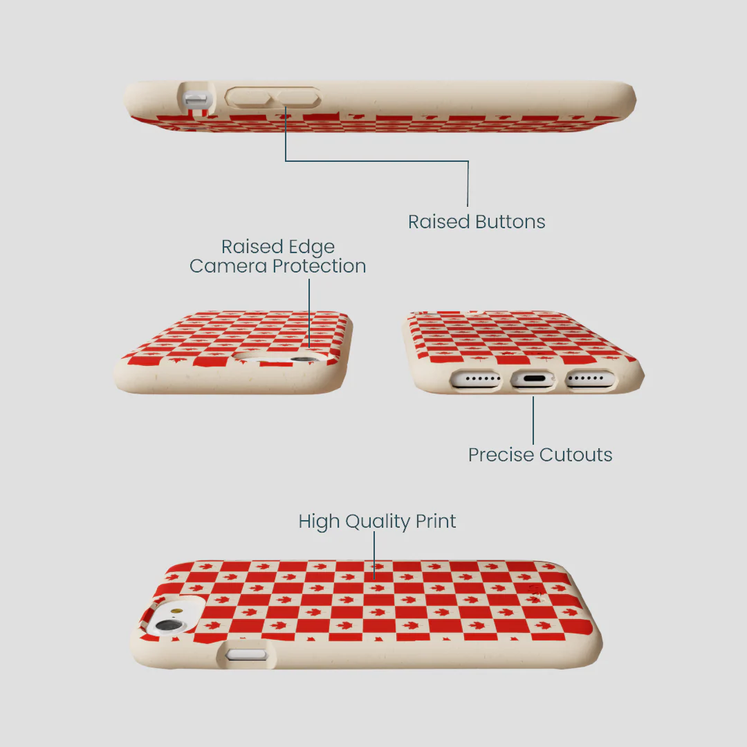 Seashell Canadian Flag iPhone 6/6s/7/8/SE Case - Image 3