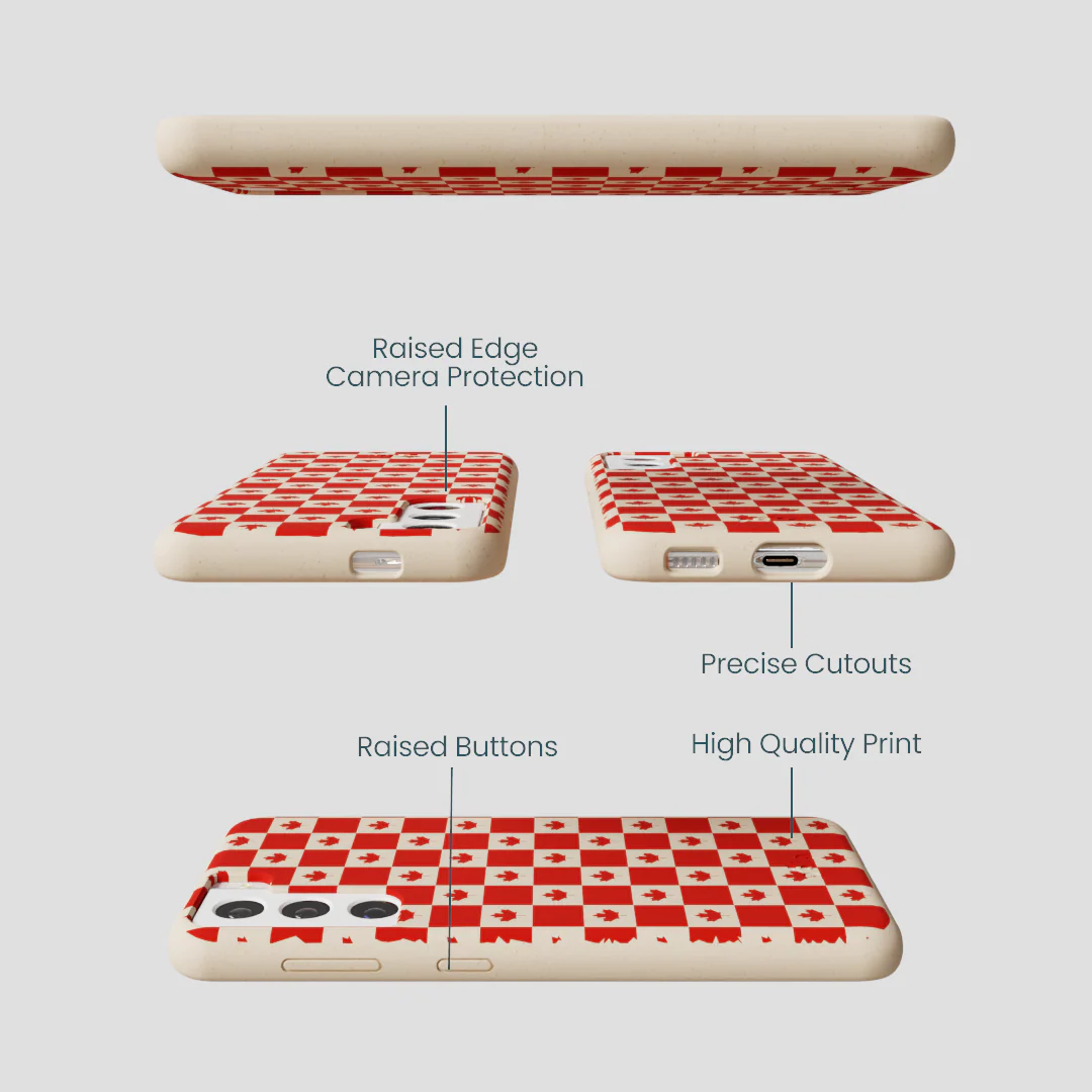 Seashell Canadian Flag Samsung Galaxy S21 Case - Image 3