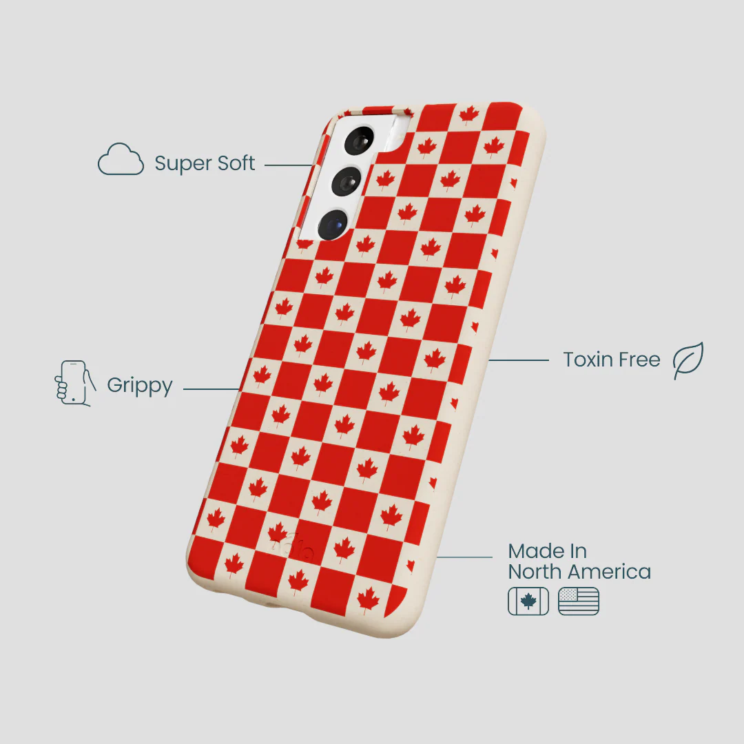 Seashell Canadian Flag Samsung Galaxy S21 Case - Image 4