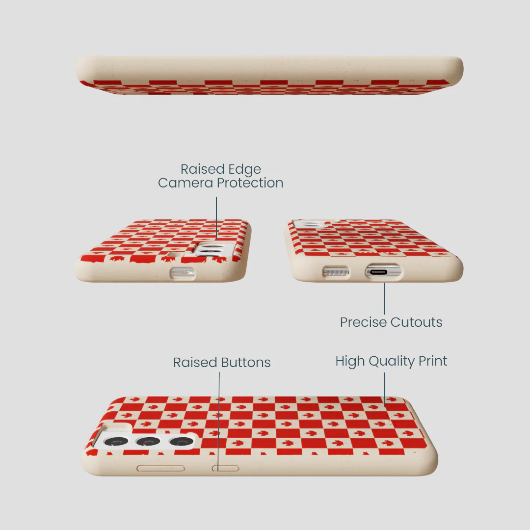 Seashell Canadian Flag Samsung Galaxy S22 Case - Image 3