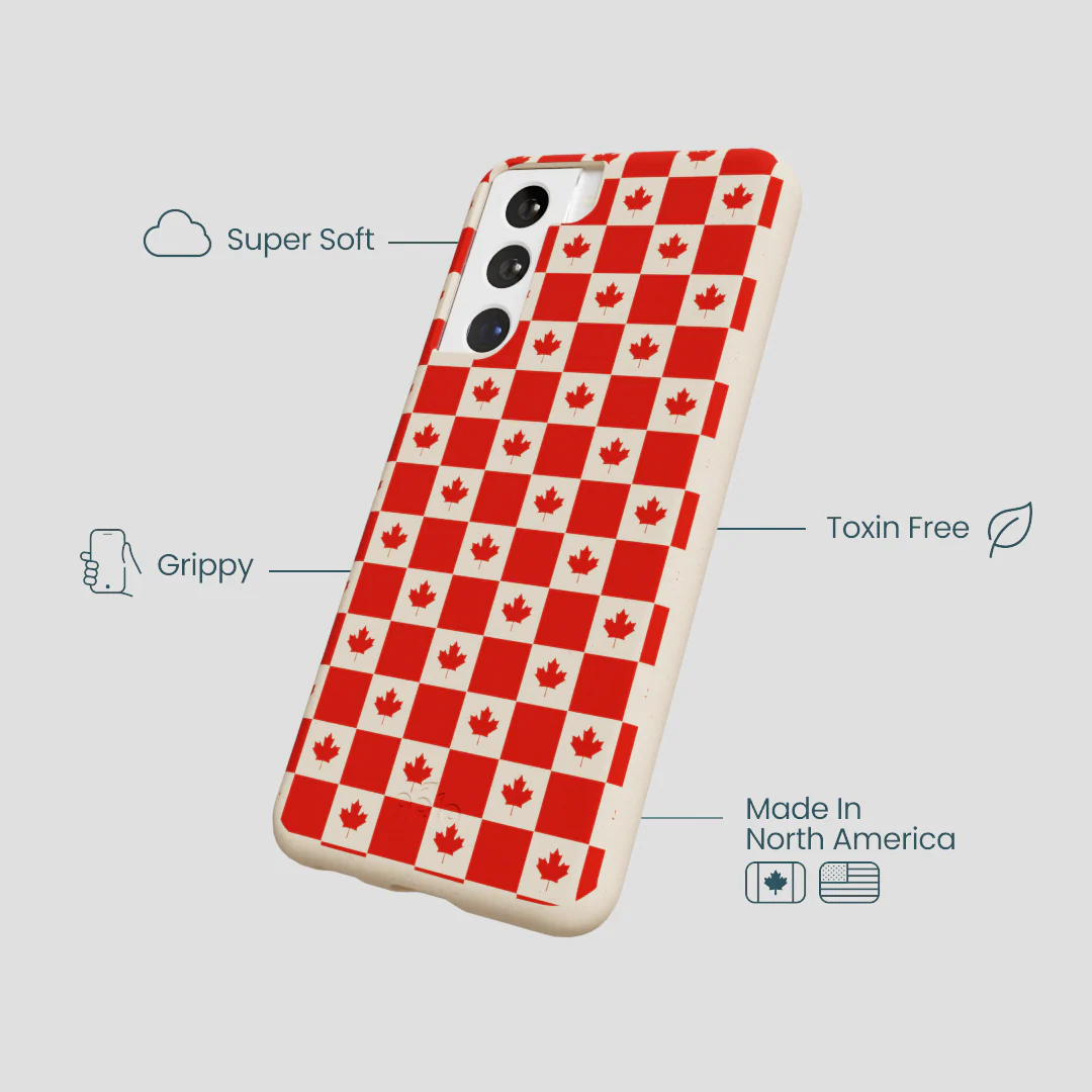 Seashell Canadian Flag Samsung Galaxy S22 Case - Image 4