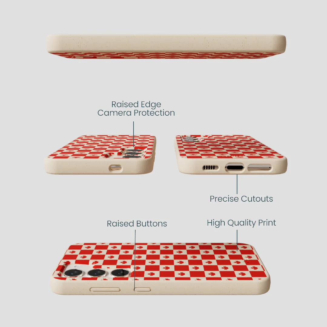 Seashell Canadian Flag Samsung Galaxy S23 Case - Image 3