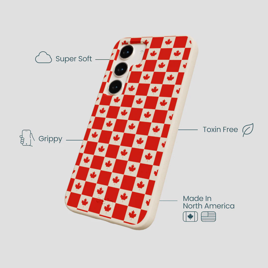 Seashell Canadian Flag Samsung Galaxy S23 Case - Image 4